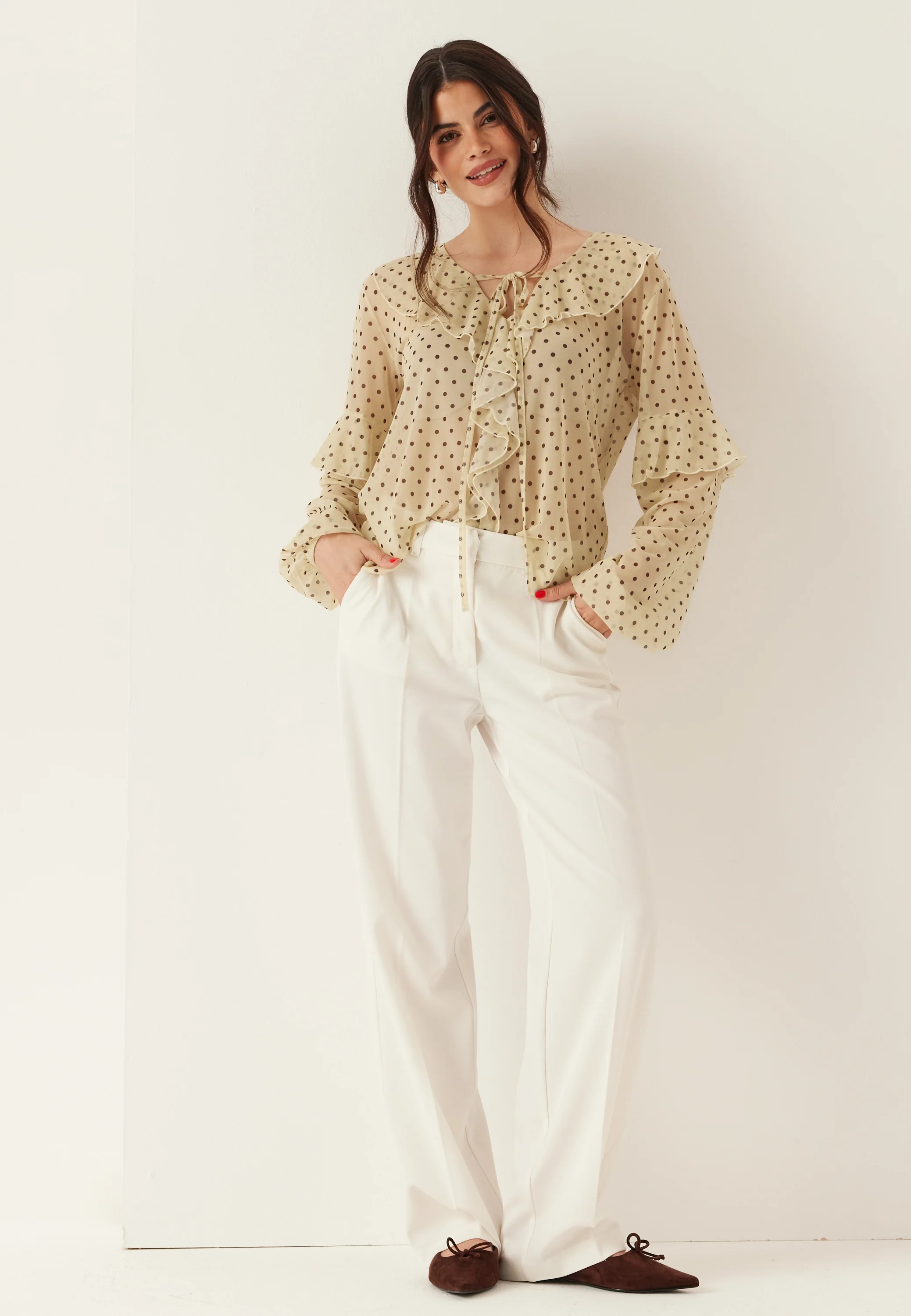 Mesh Frill Top - Image 2