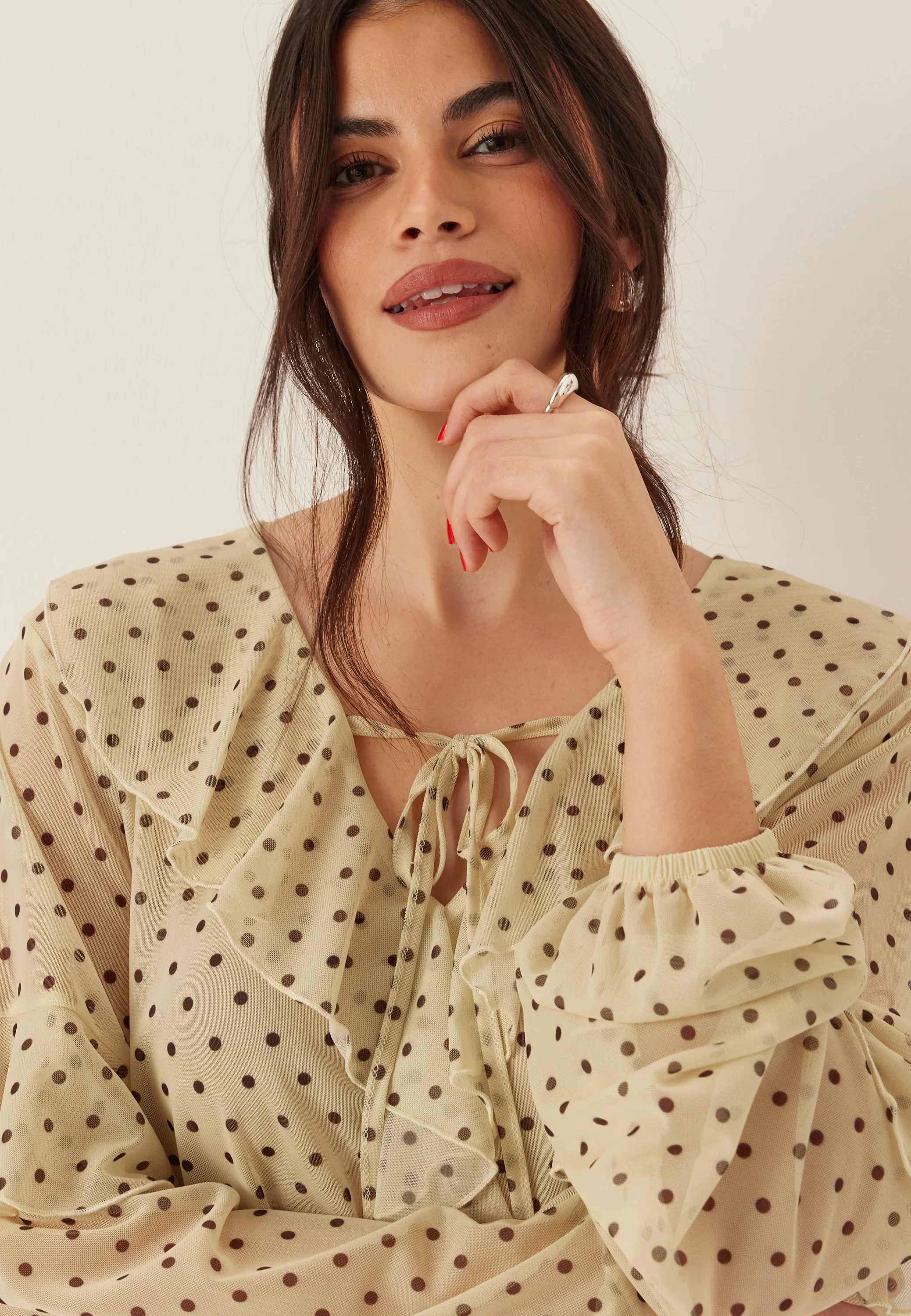 Mesh Frill Top - Image 3