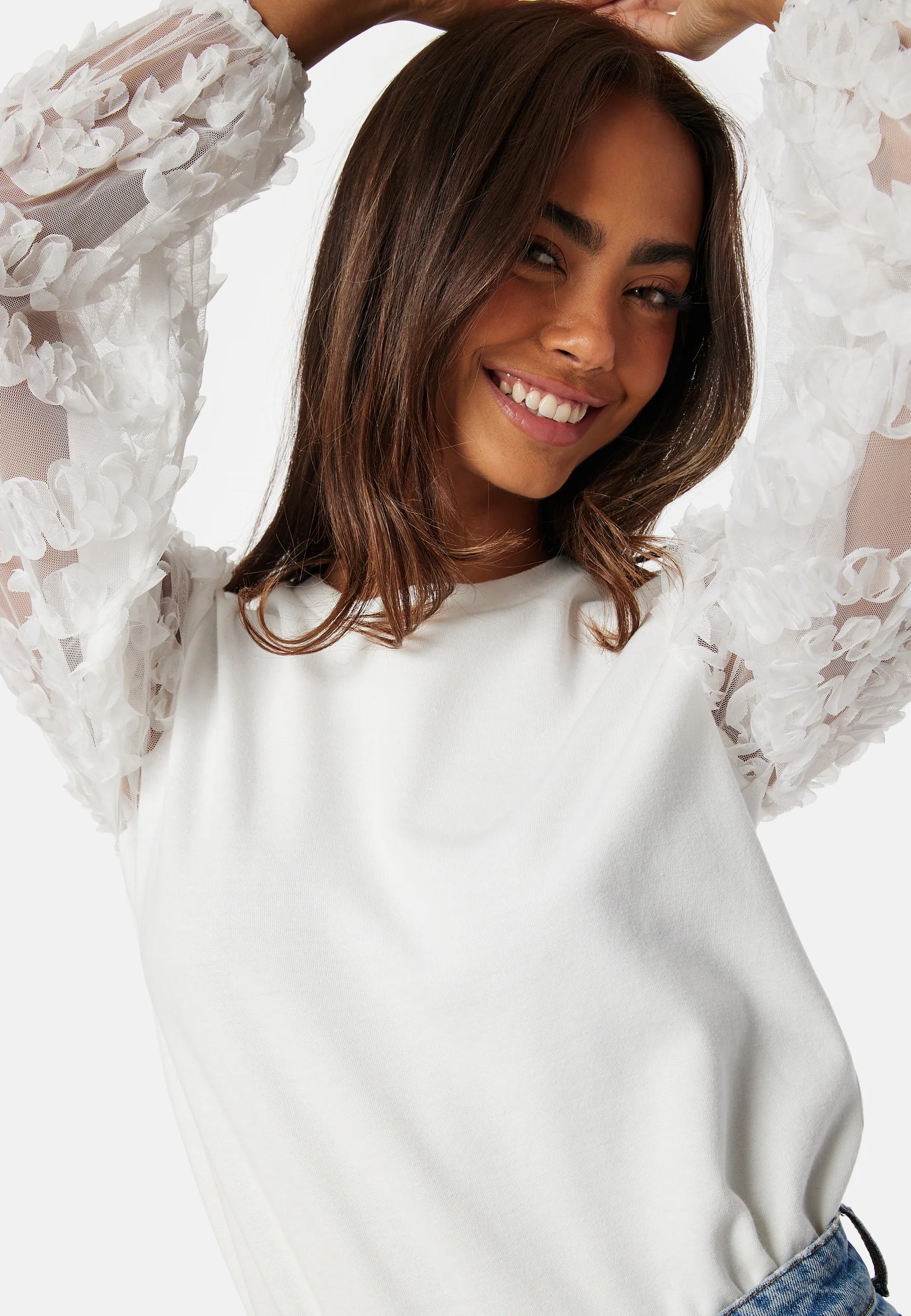 Mesh Sleeve Top - Image 4