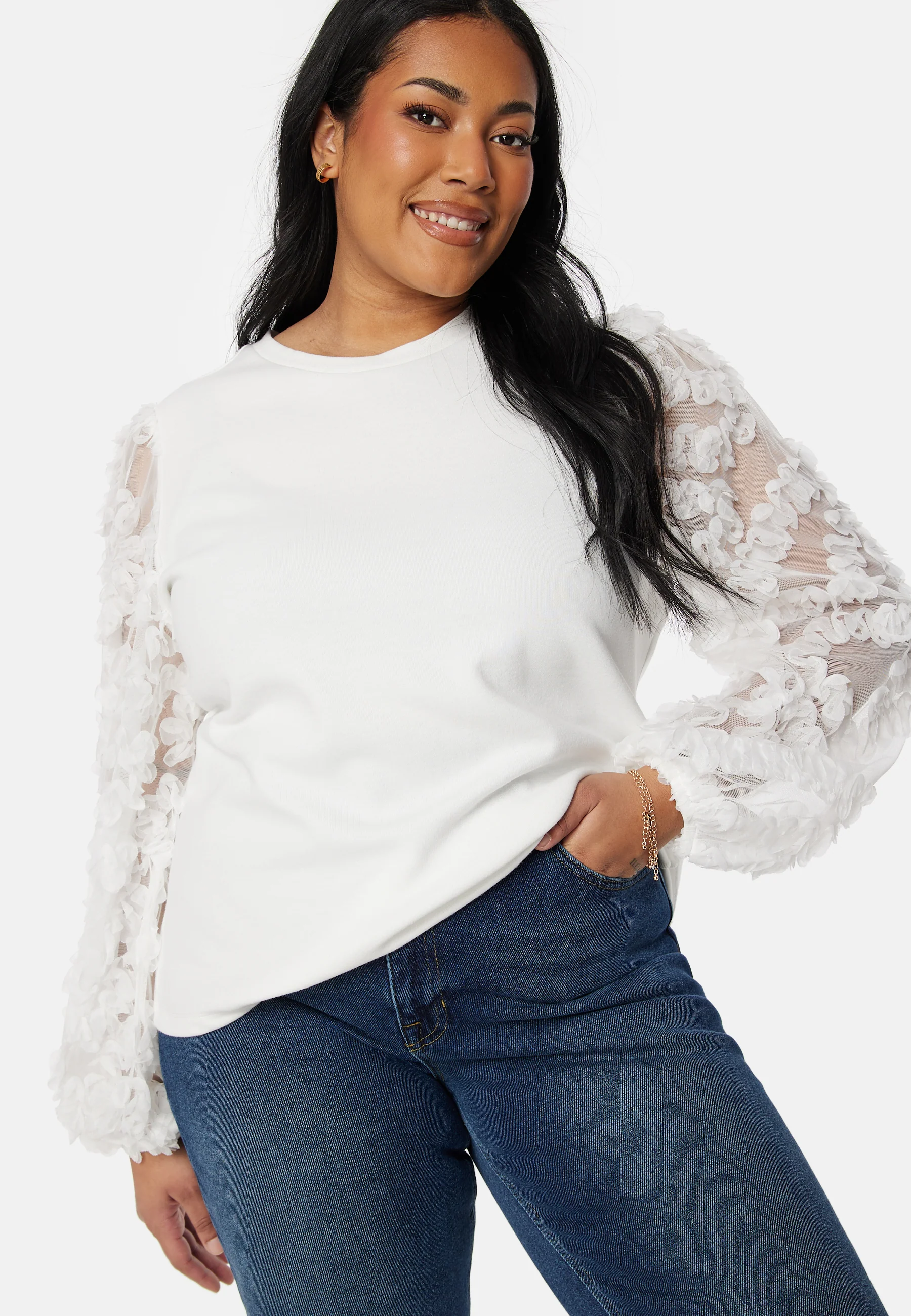 Mesh Sleeve Top - Image 6