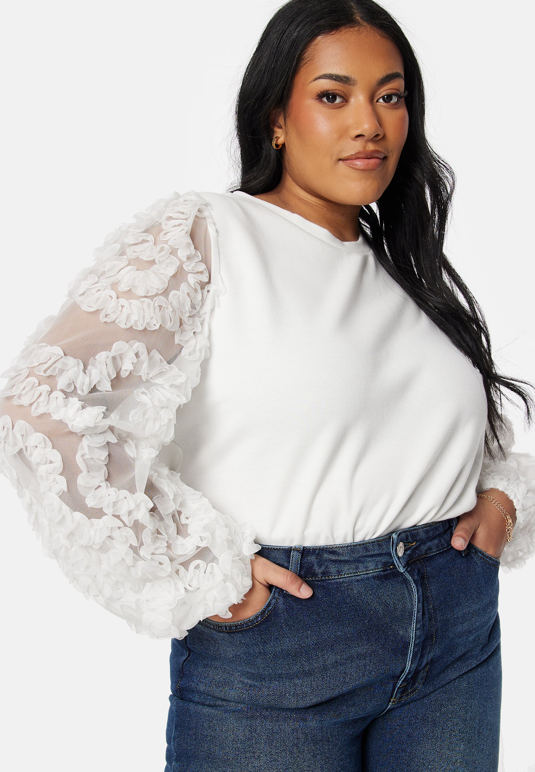 Mesh Sleeve Top - Image 9