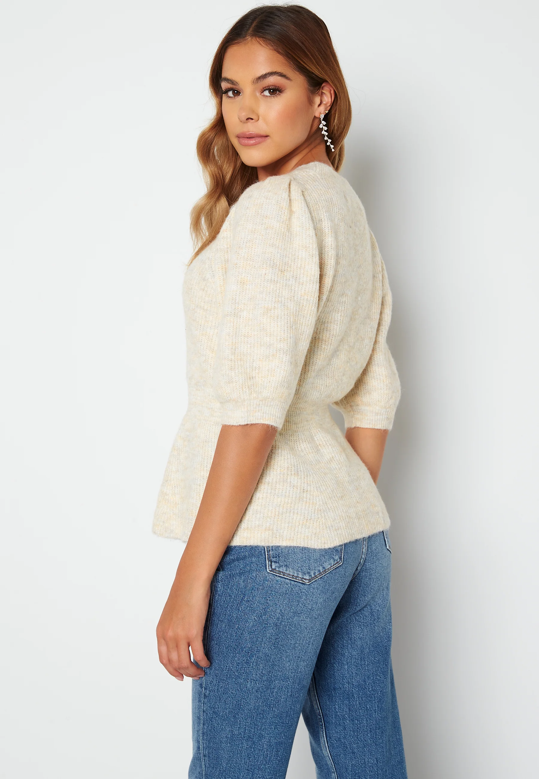 Mette 2/4 Peplum Blouse - Image 3
