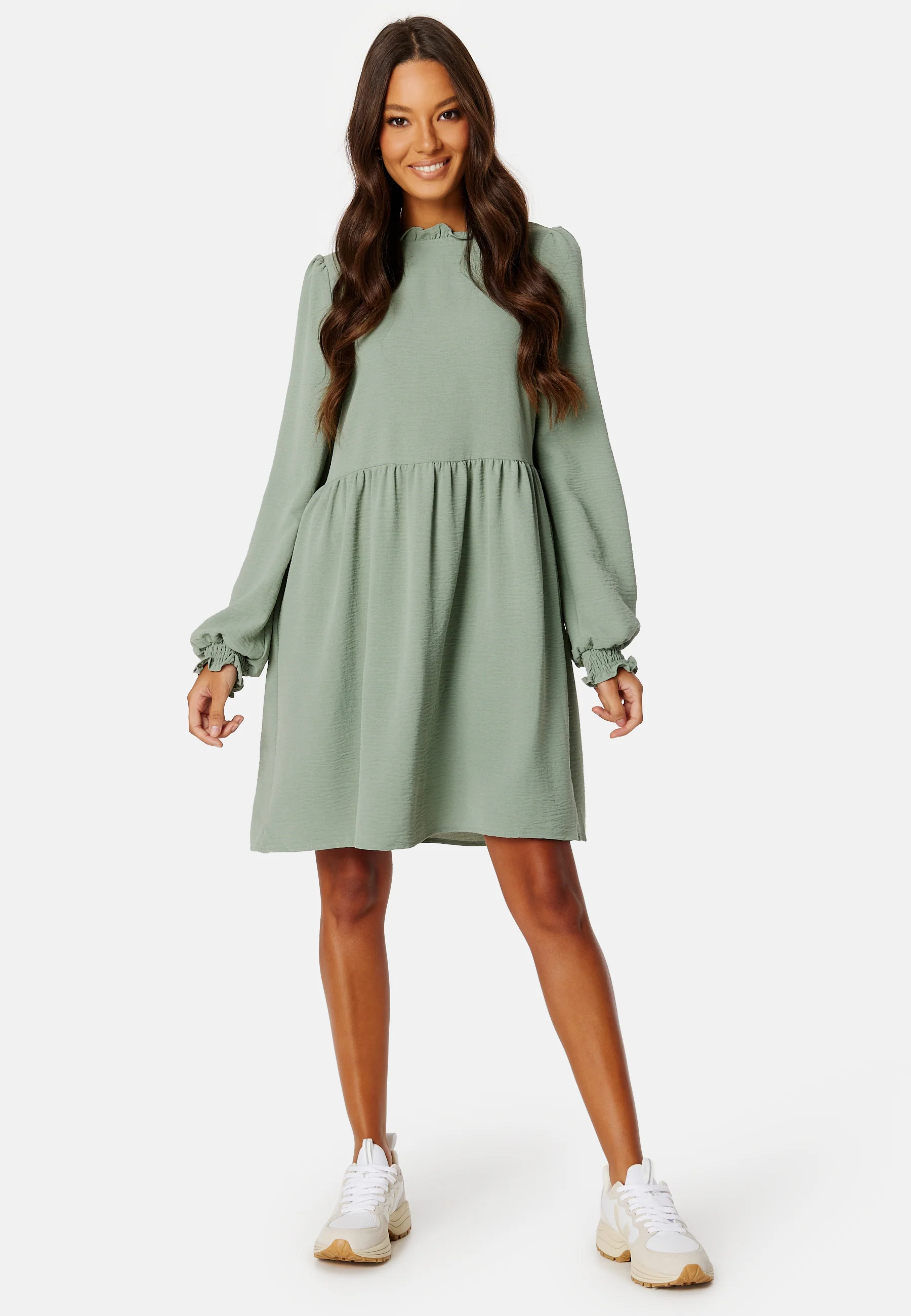 Mette LS Highneck Dress - Image 2