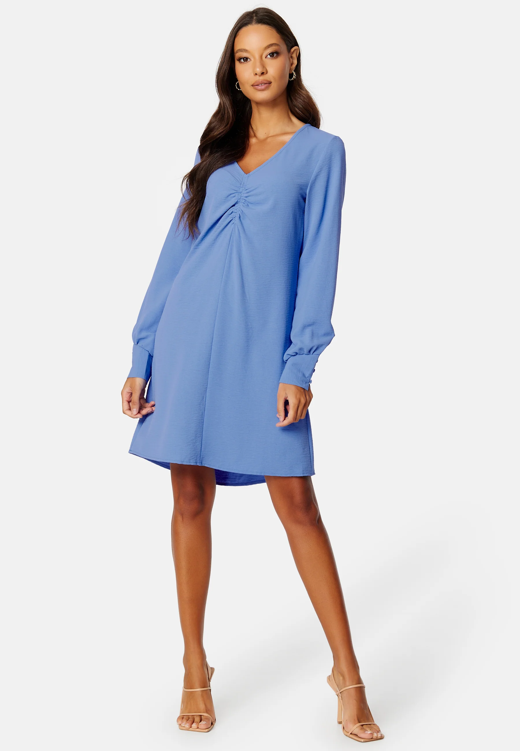 Mette LS V-Neck Dress - Image 3