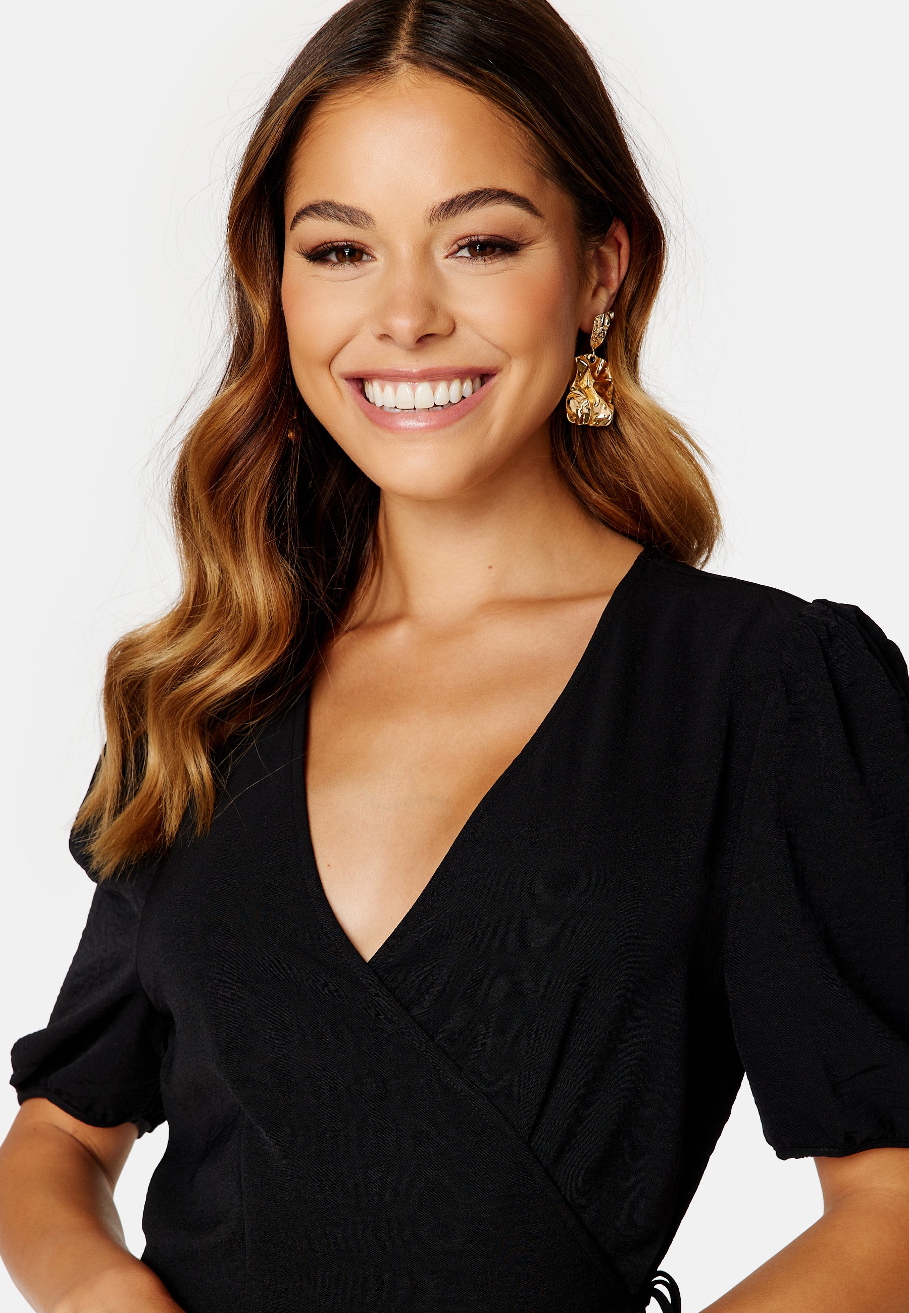 Mette SS Wrap Midi Dress - Image 4