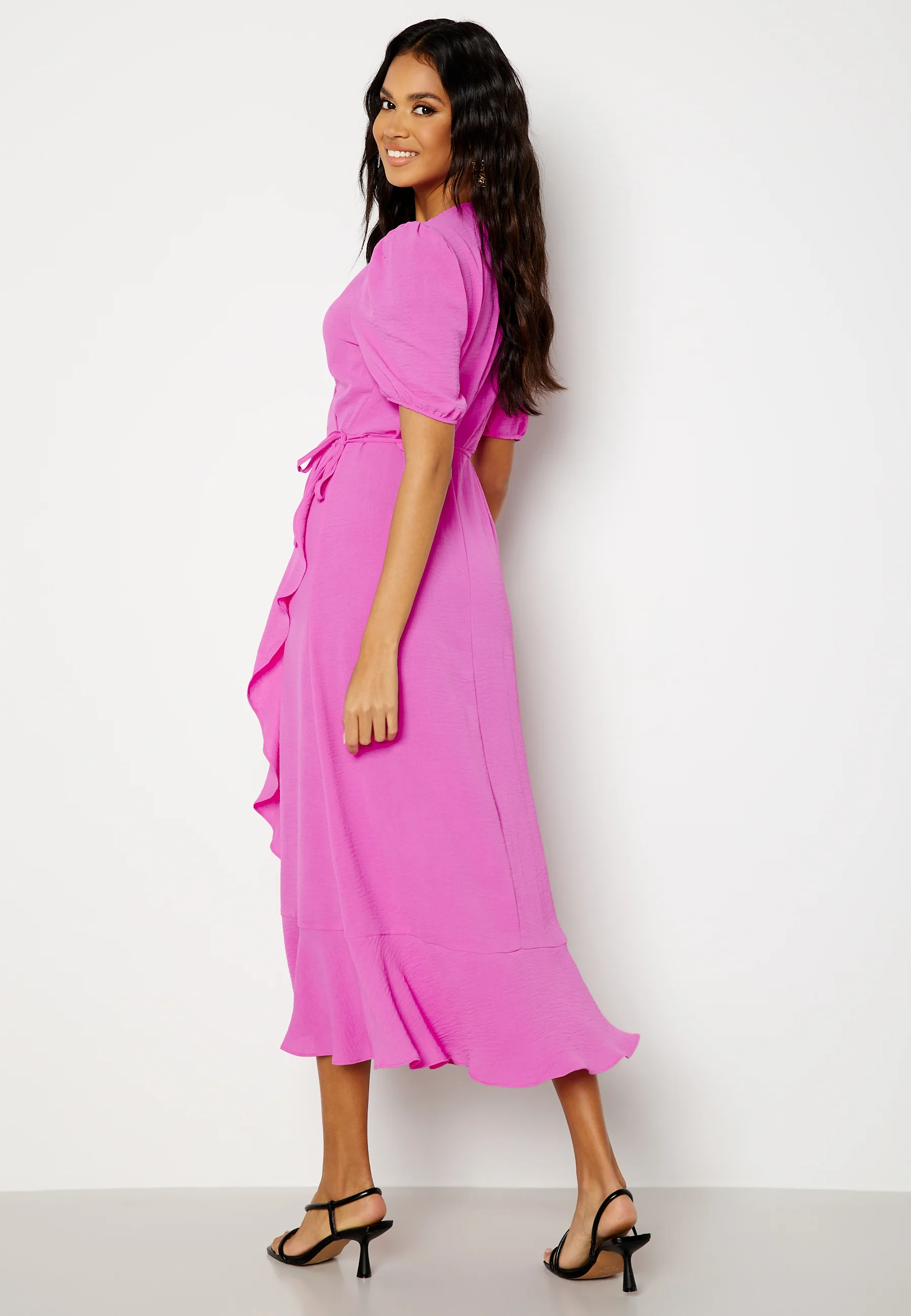 Mette SS Wrap Midi Dress - Image 2