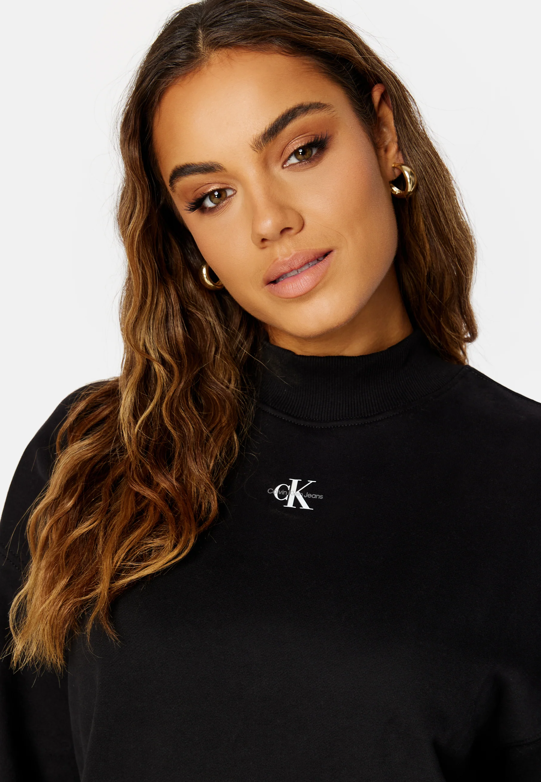 Micro Monologo Mock Neck Dress - Image 4