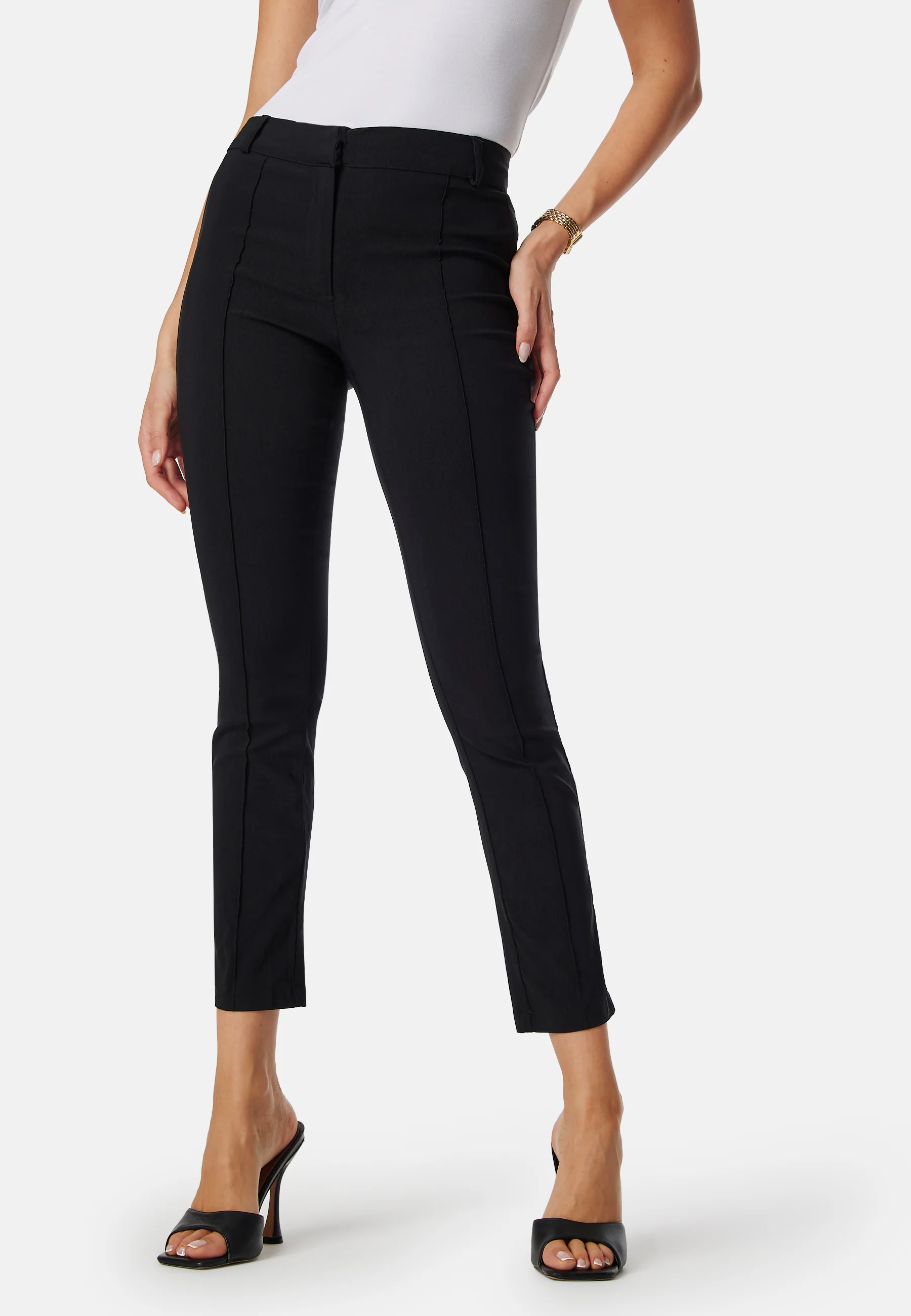 Mid Waist Stretchy Trousers