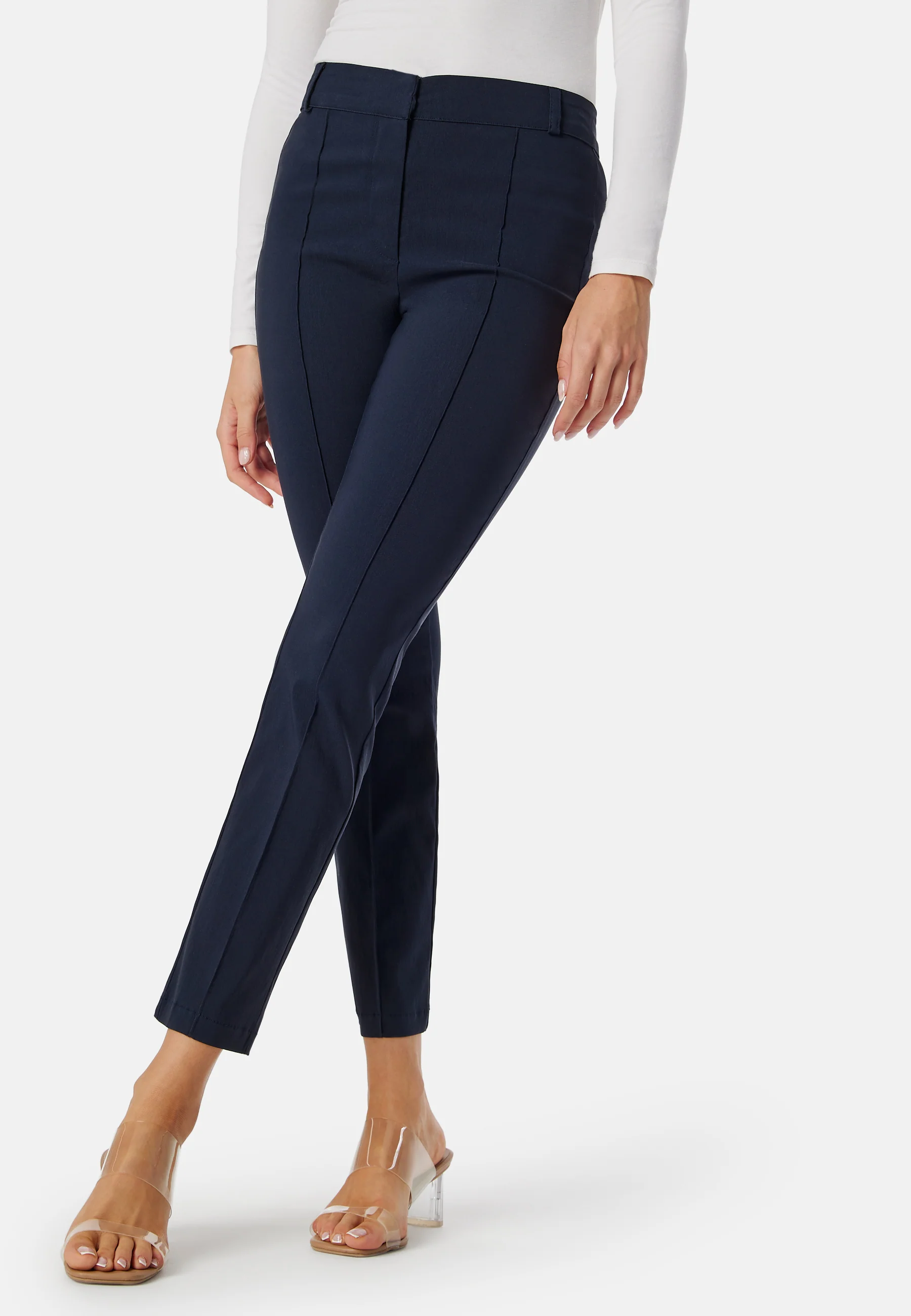 Mid Waist Stretchy Trousers