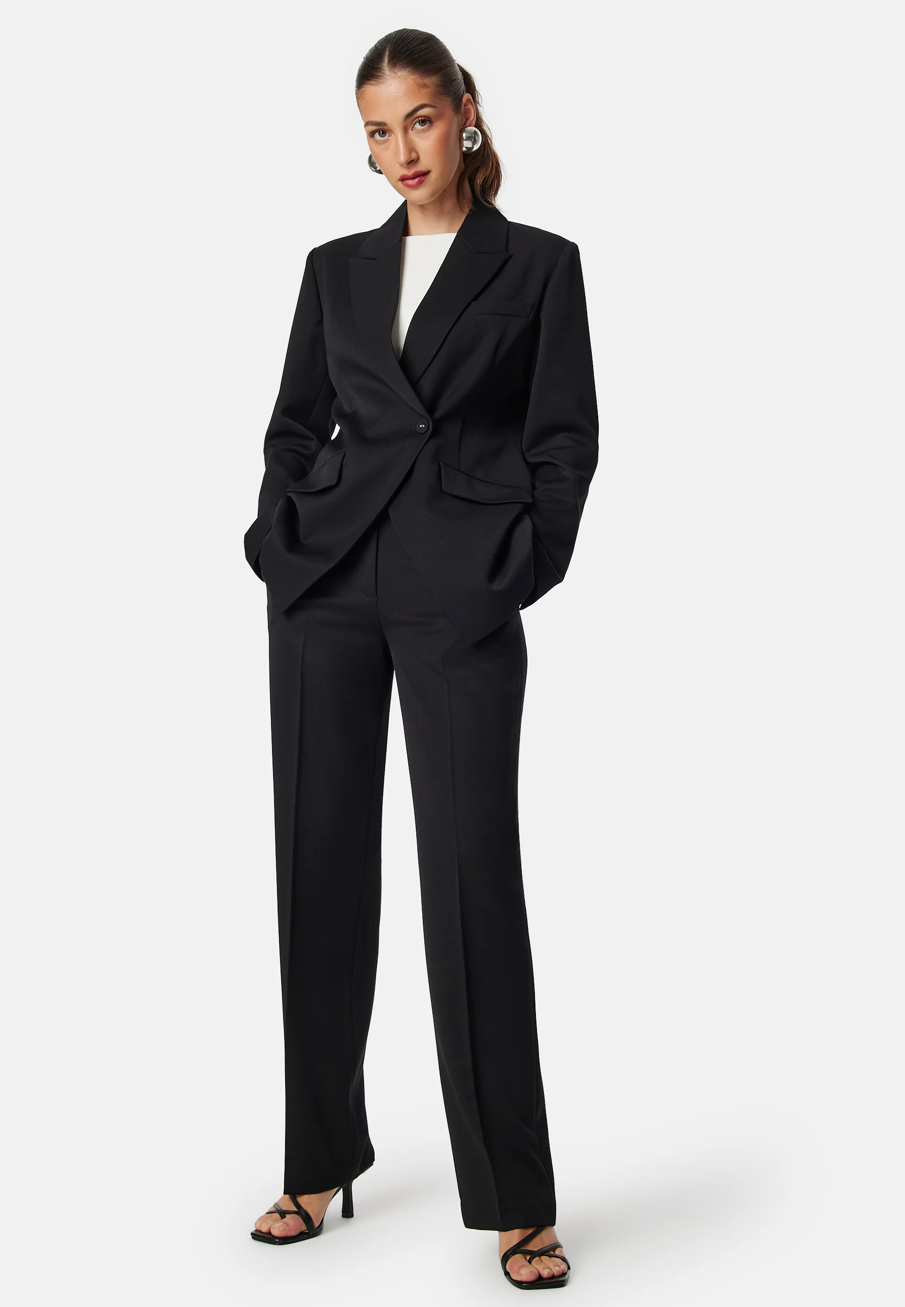 Mid Waist Suit Trousers - Image 3