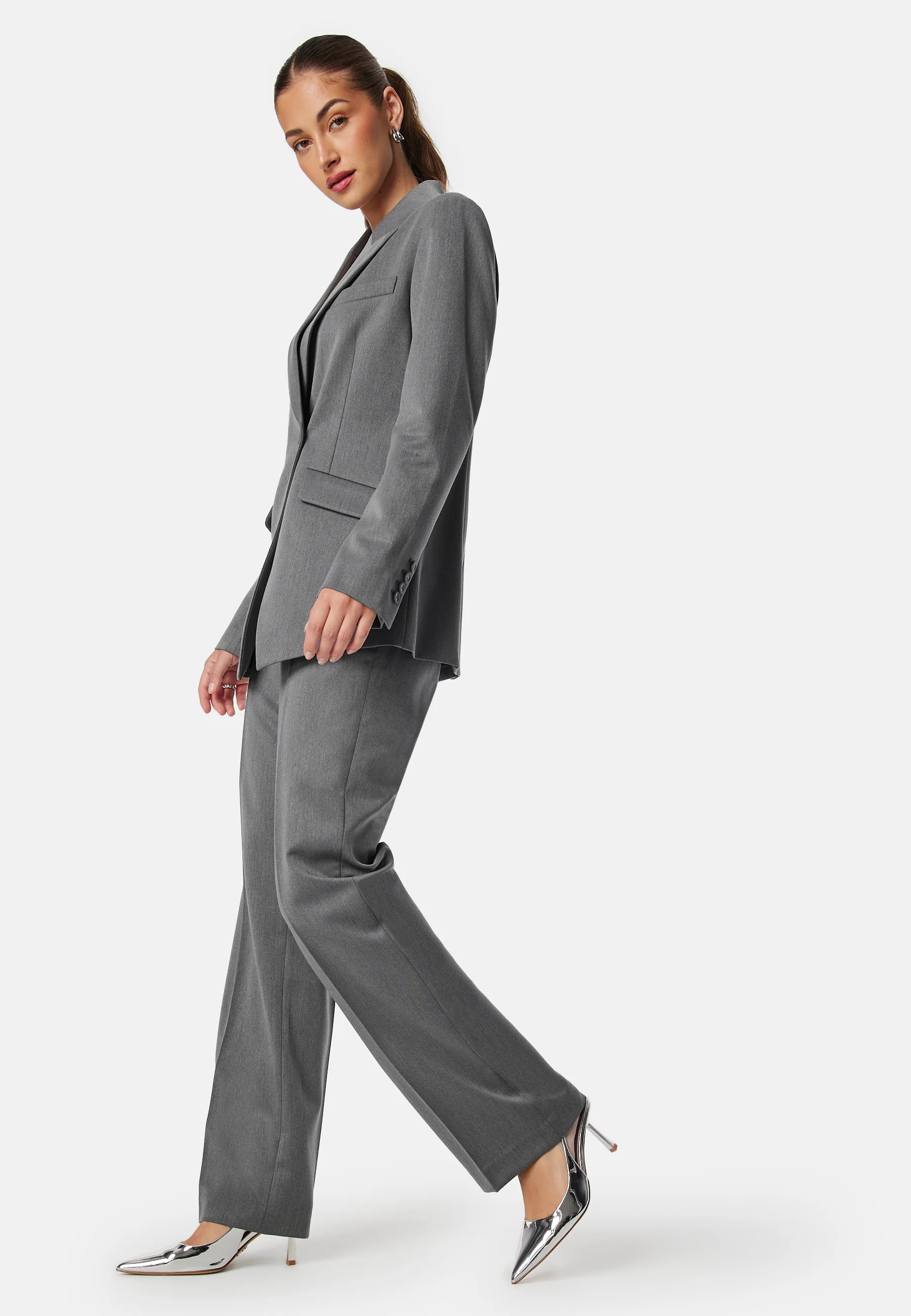 Mid Waist Suit Trousers - Image 3