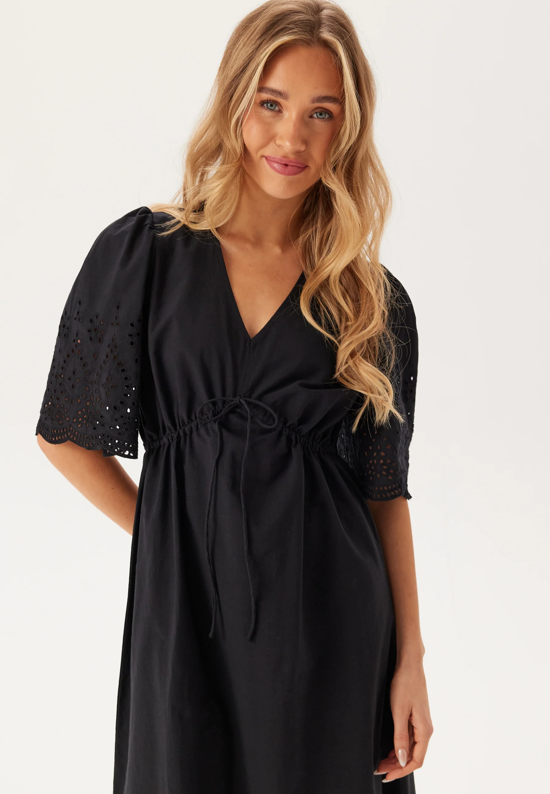 Midi Broderie Anglaise Dress - Image 6