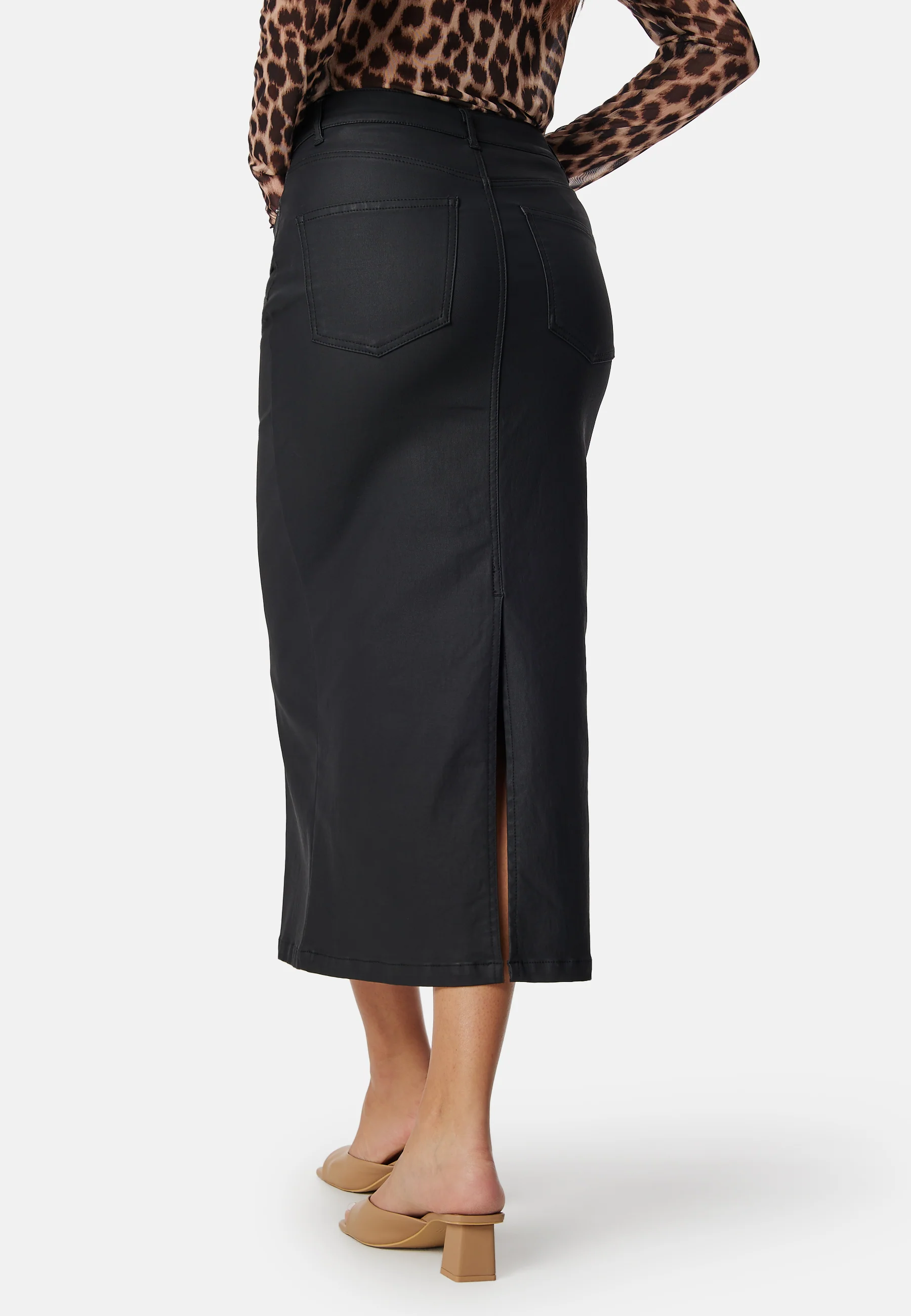 Midi Coated Skirt - Image 2