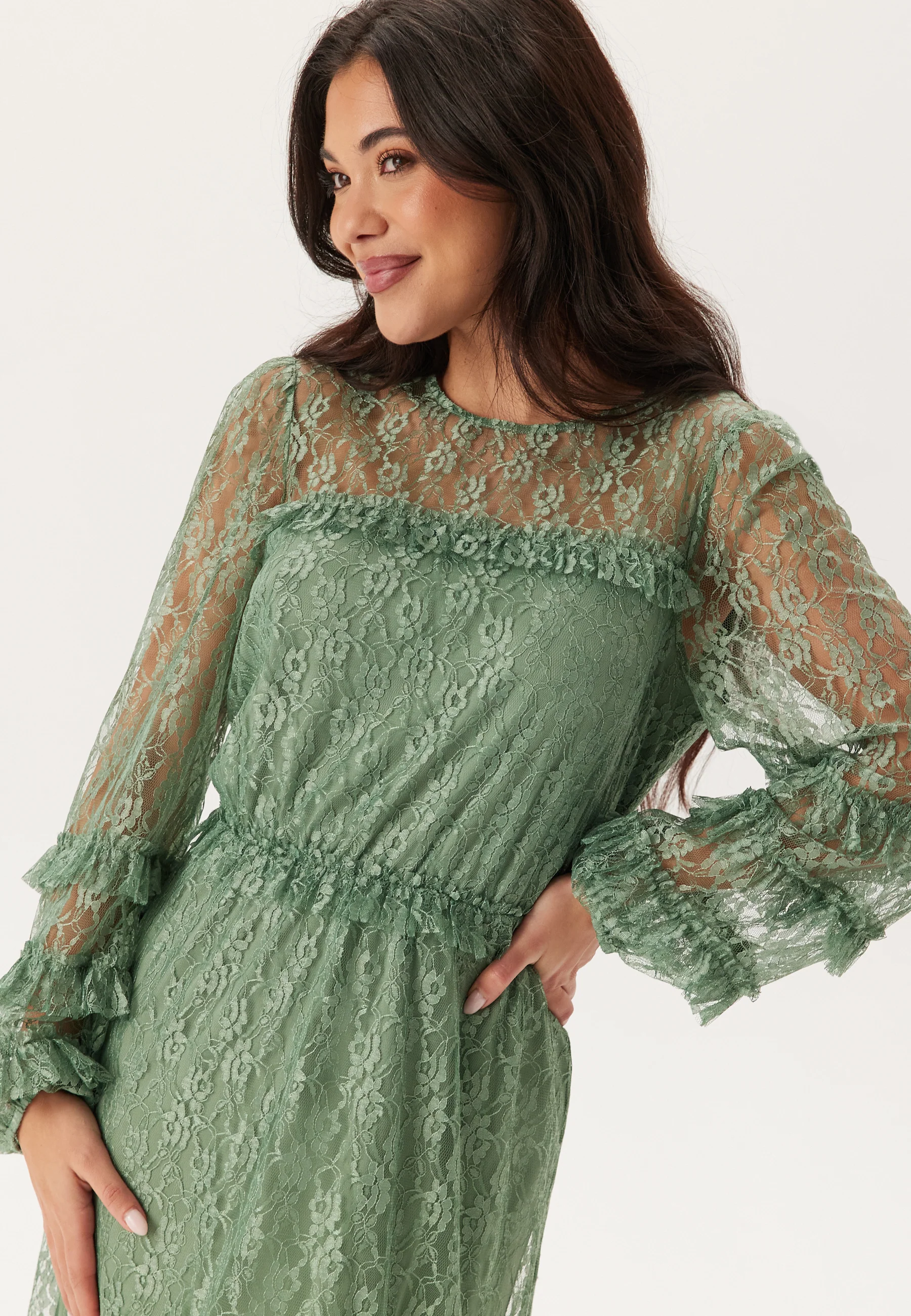 Midi Lace Dress - Image 3