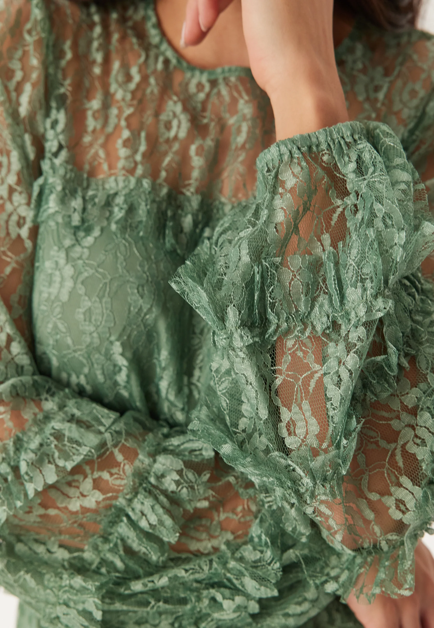 Midi Lace Dress - Image 4