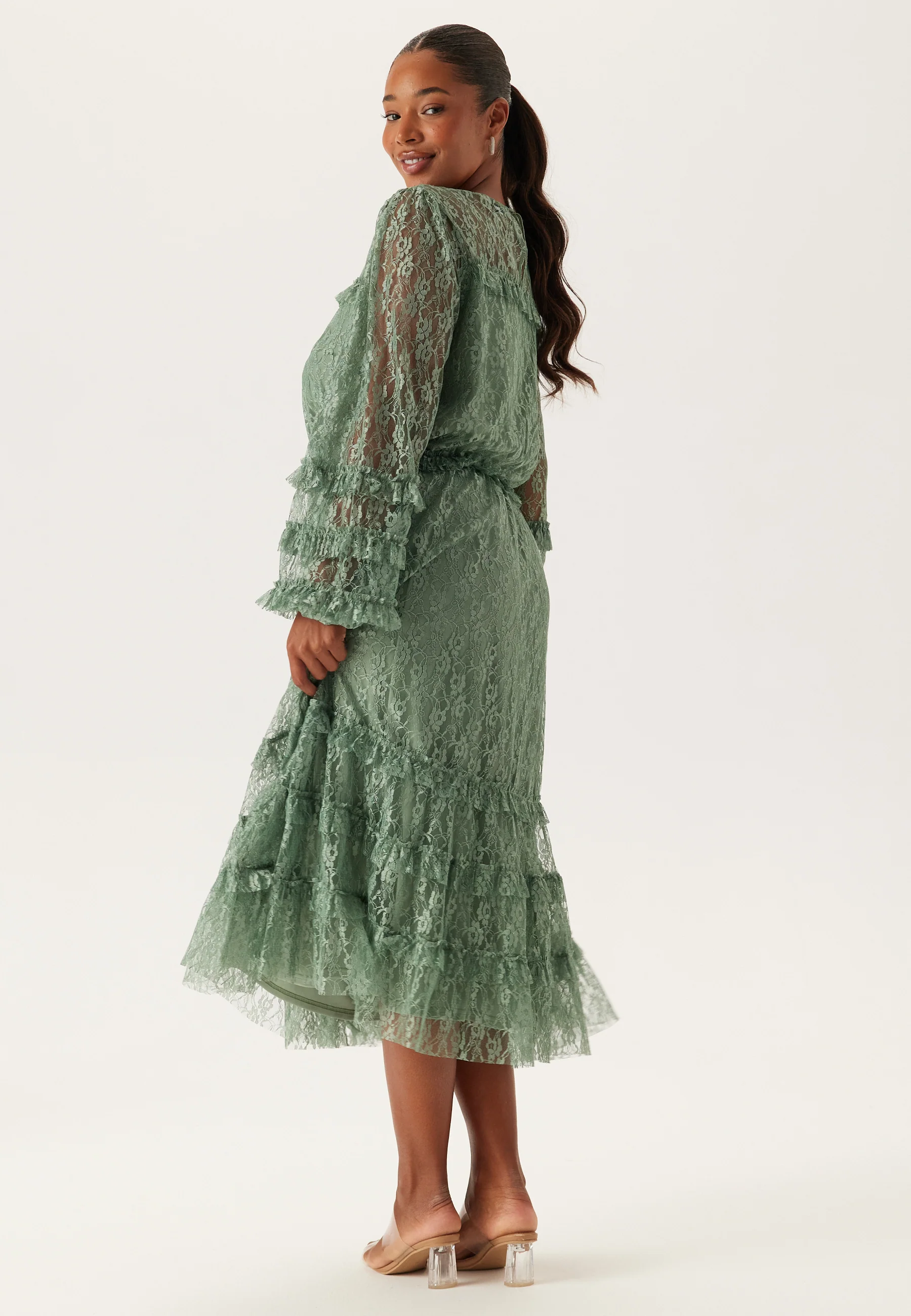 Midi Lace Dress - Image 7