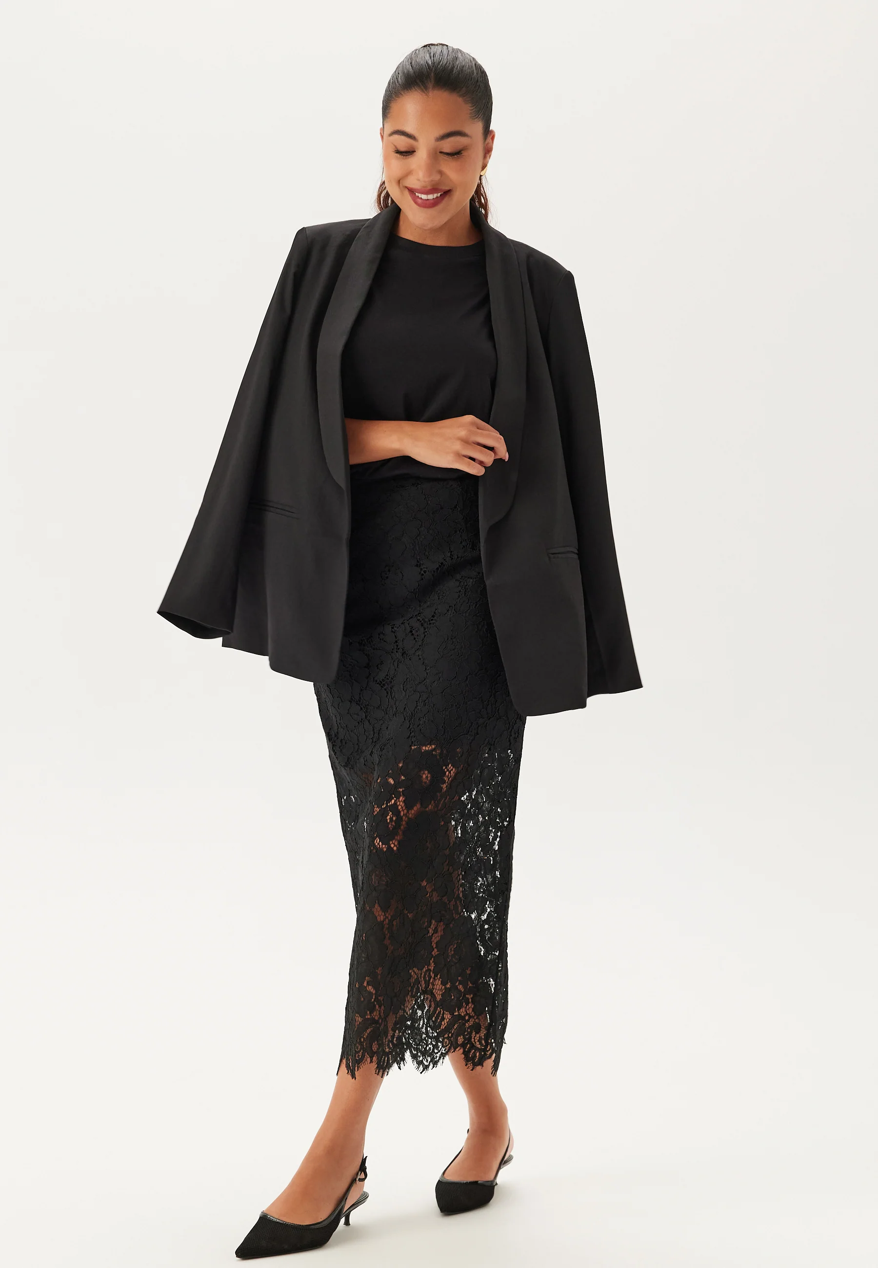 Midi Lace Skirt - Image 2