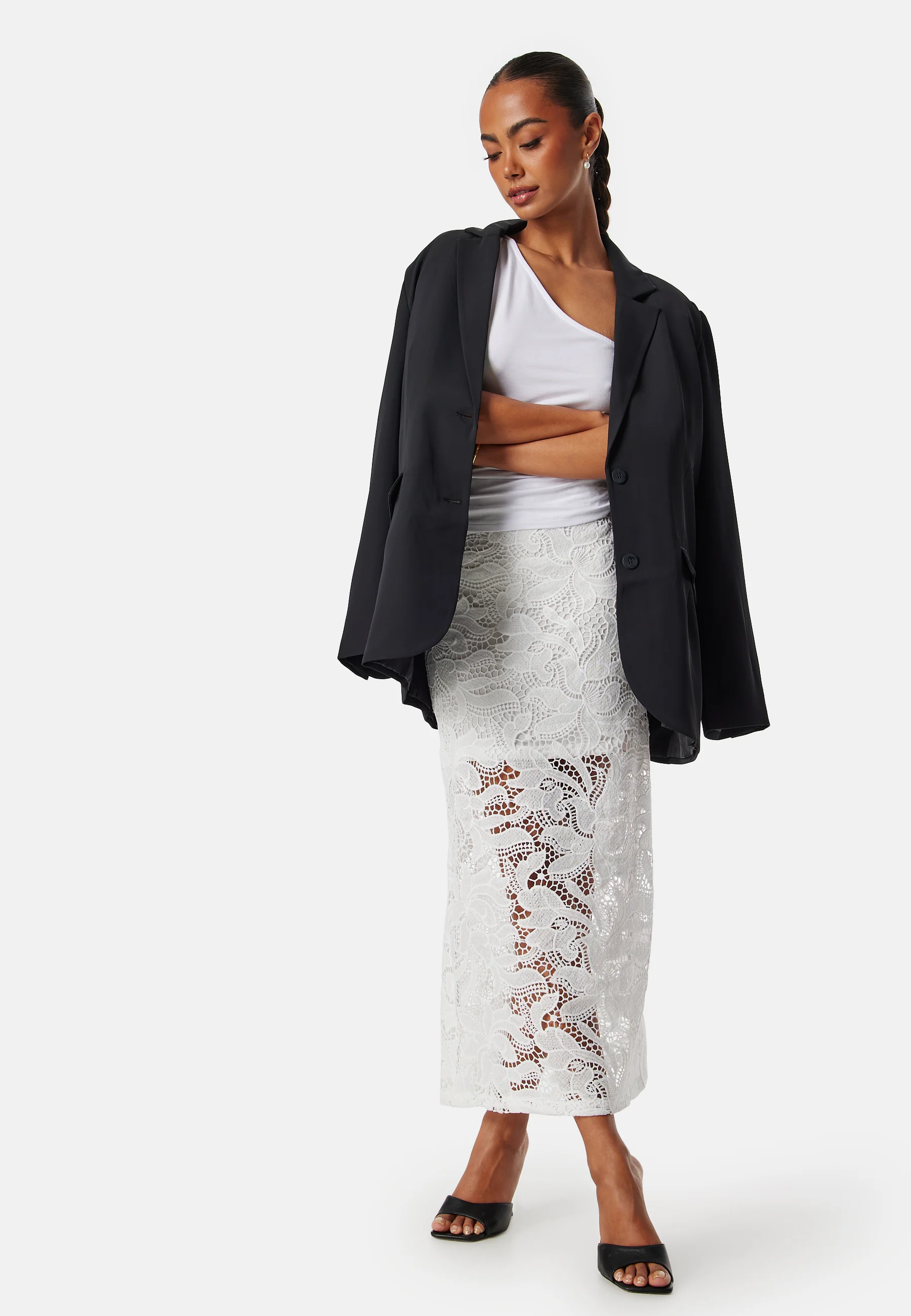 Midi Lace Skirt - Image 2