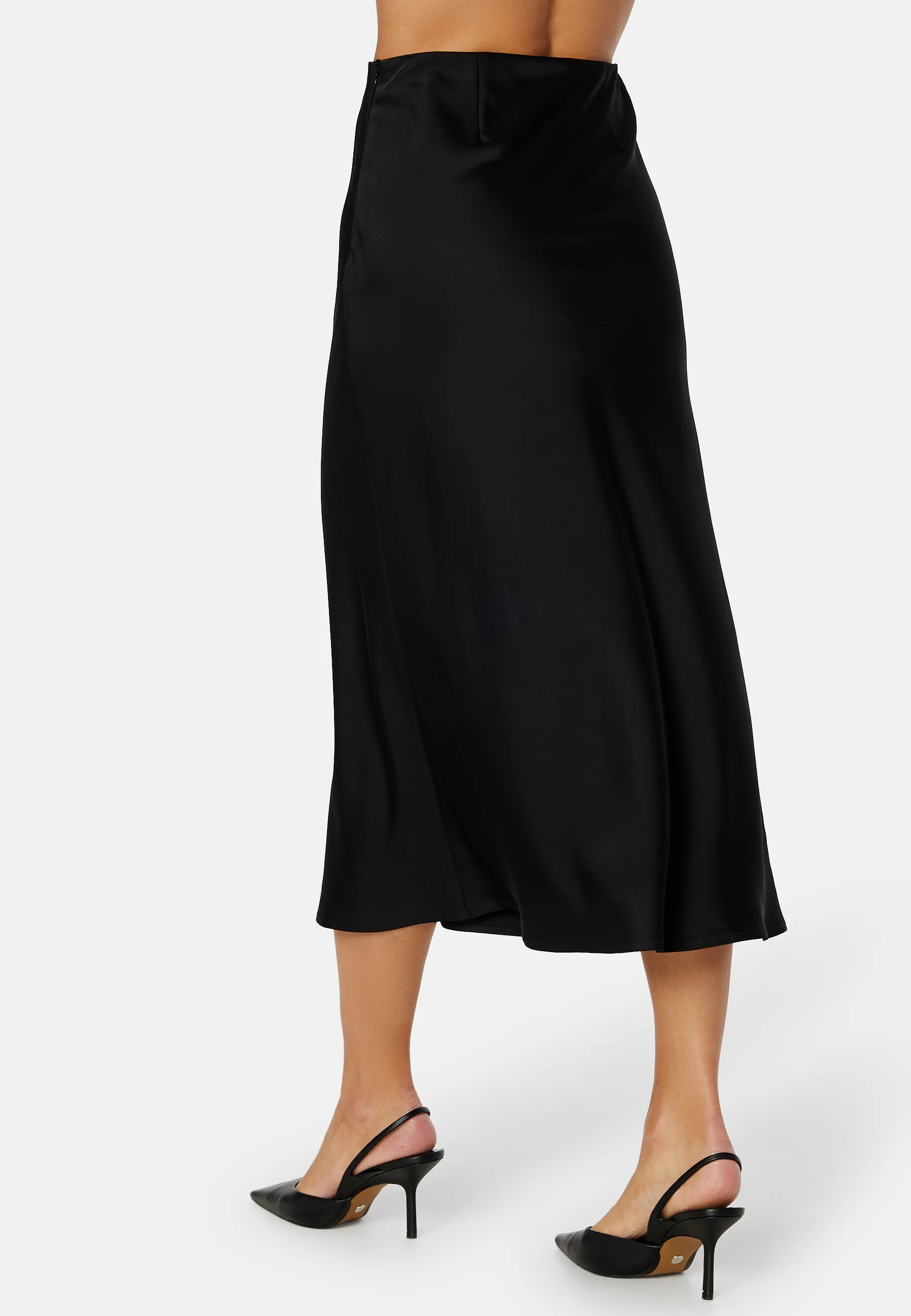 Midi Satin Skirt - Image 3