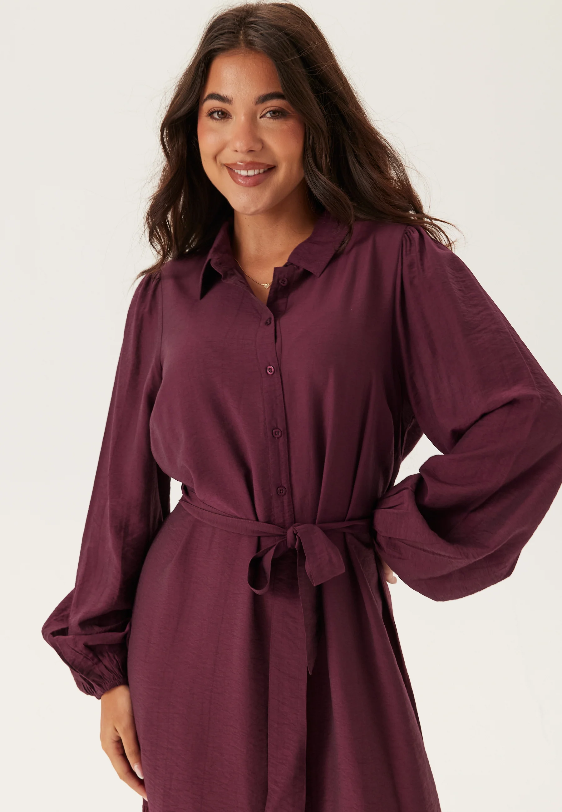 Midi Shirt Dress - Image 3