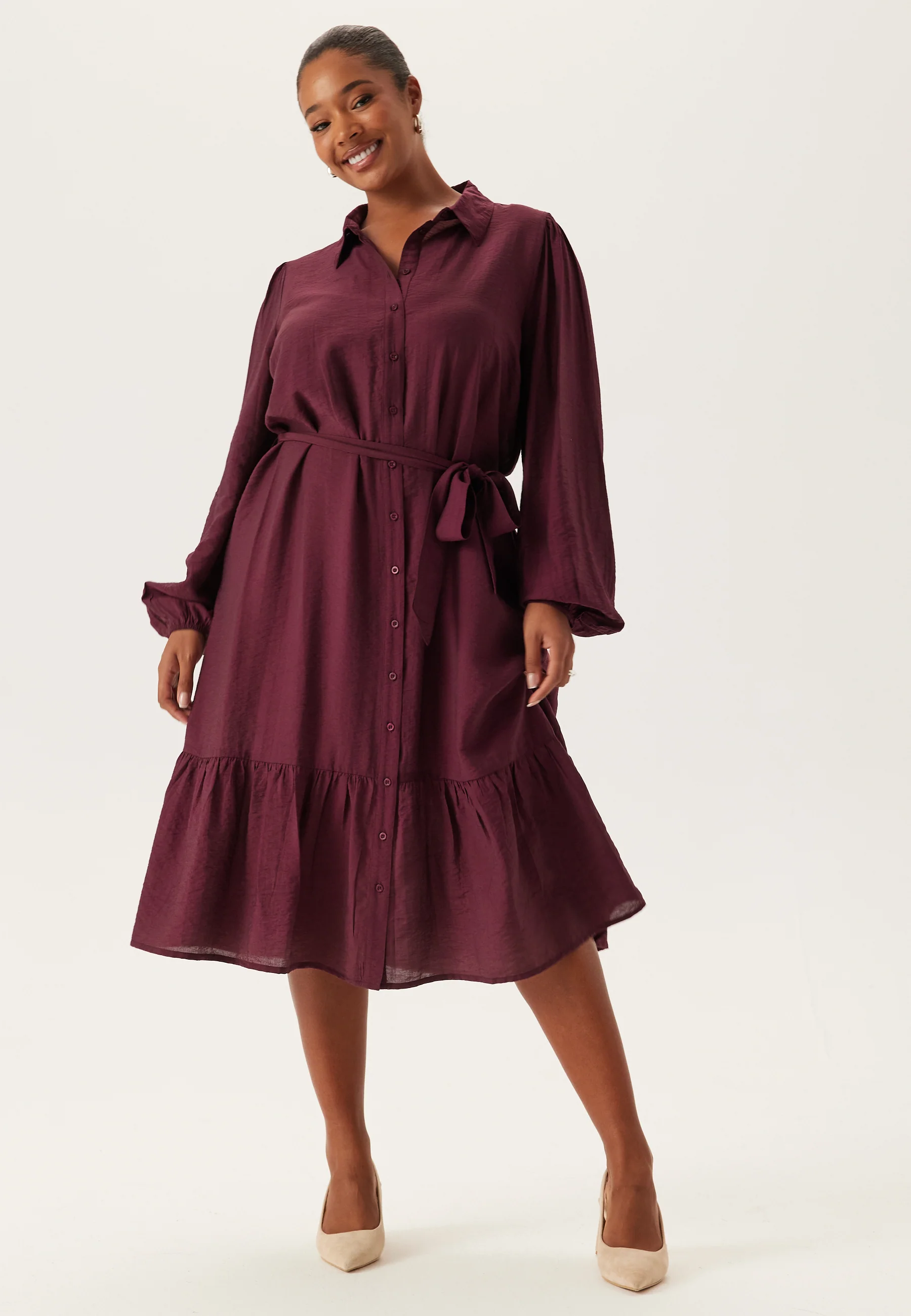 Midi Shirt Dress - Image 5