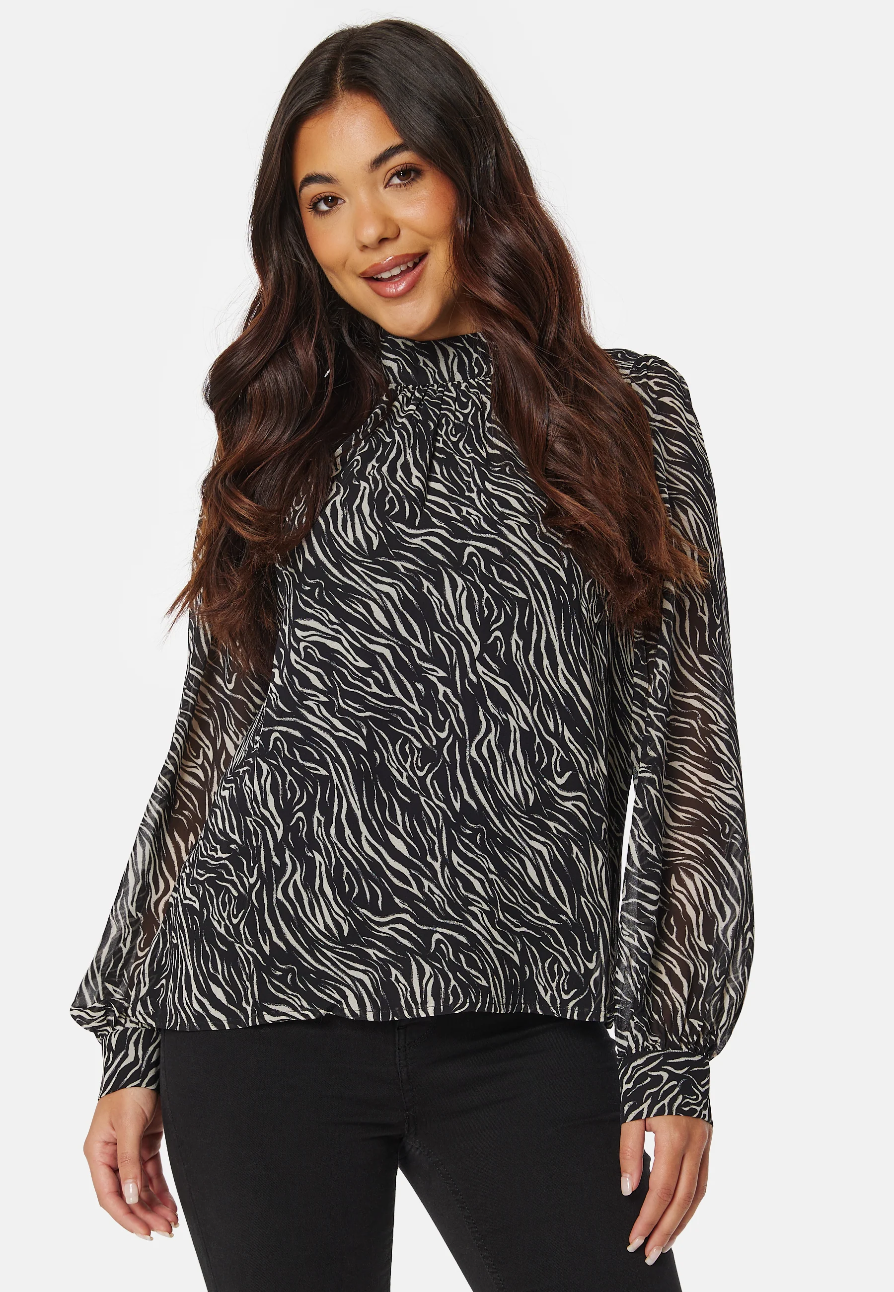 Mila L/S High Neck Top - Image 2
