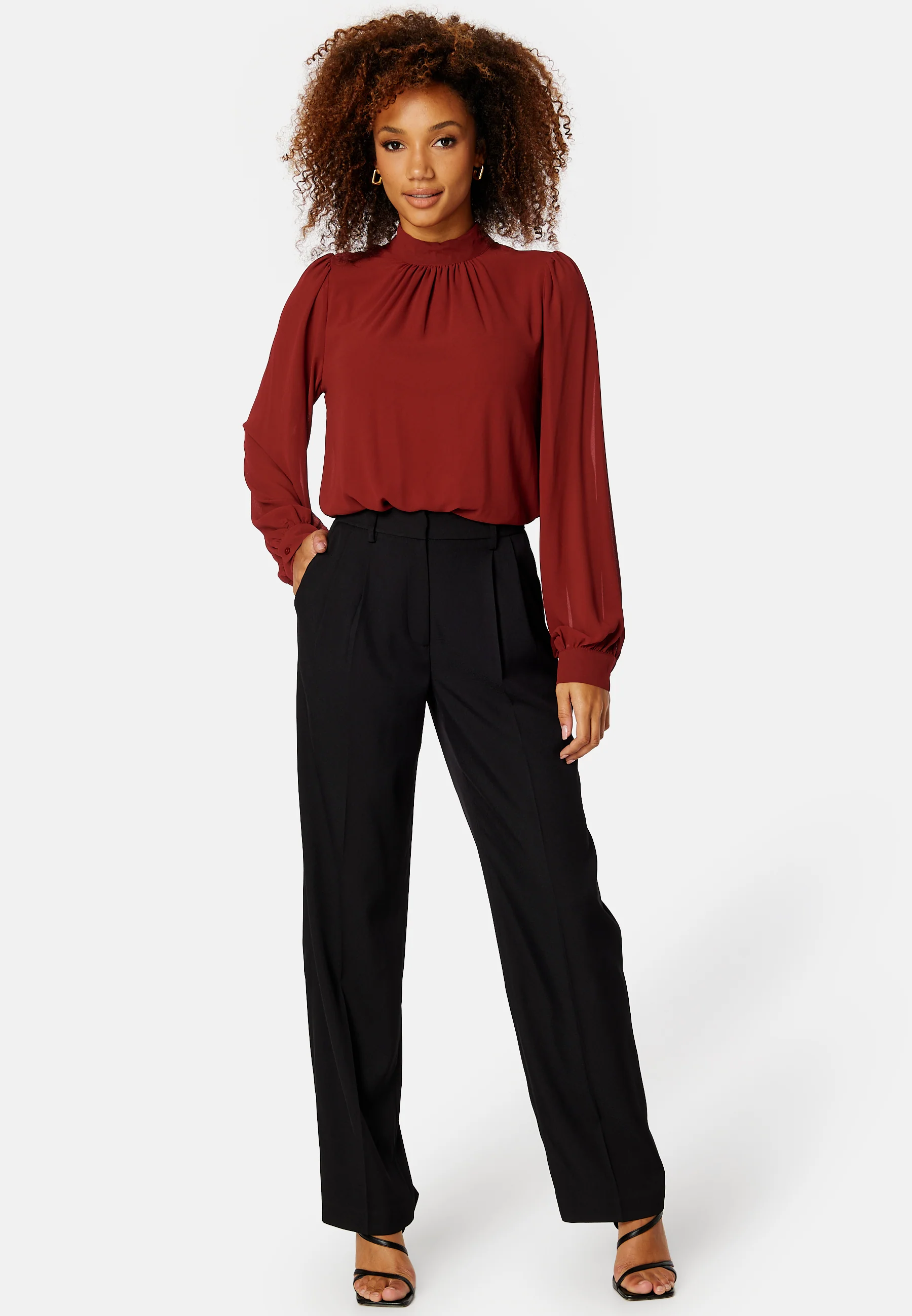 Mila L/S High Neck Top - Image 2