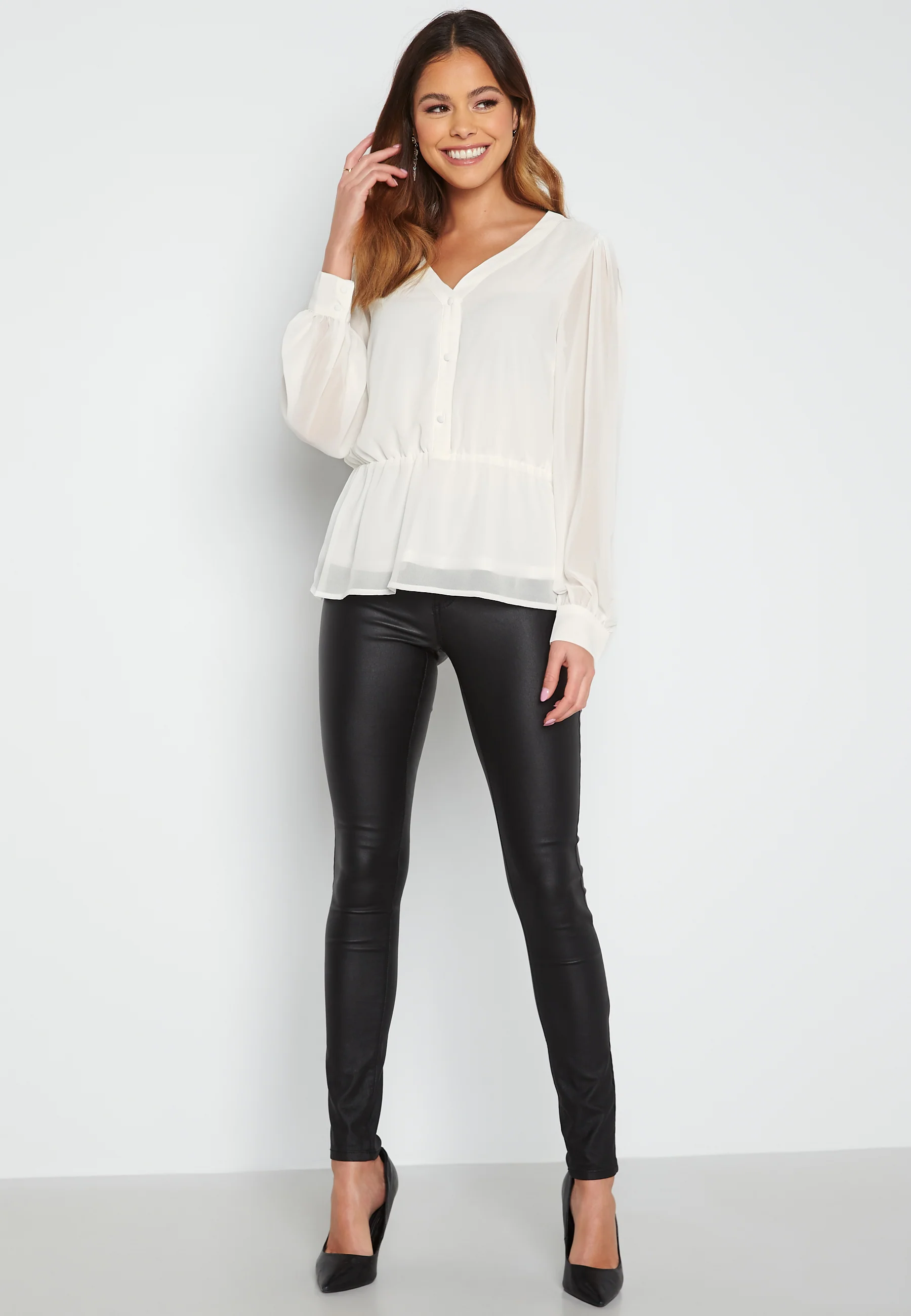 Mila L/S V-Neck Top - Image 2