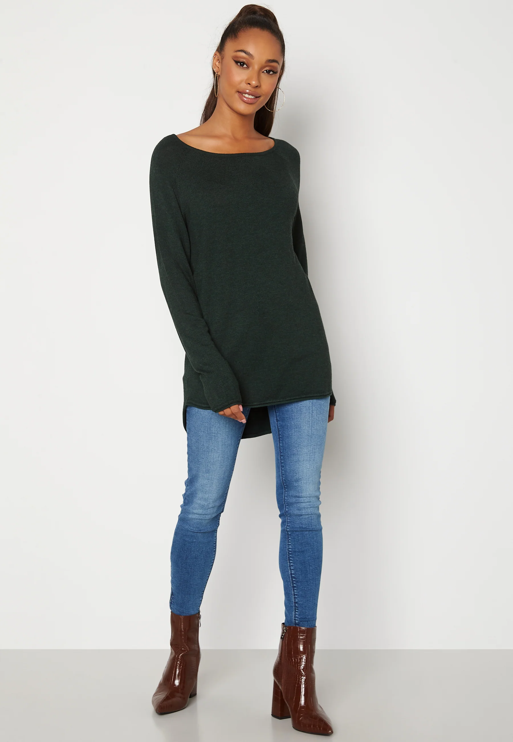Mila Lacy L/S Long Pullover - Image 2
