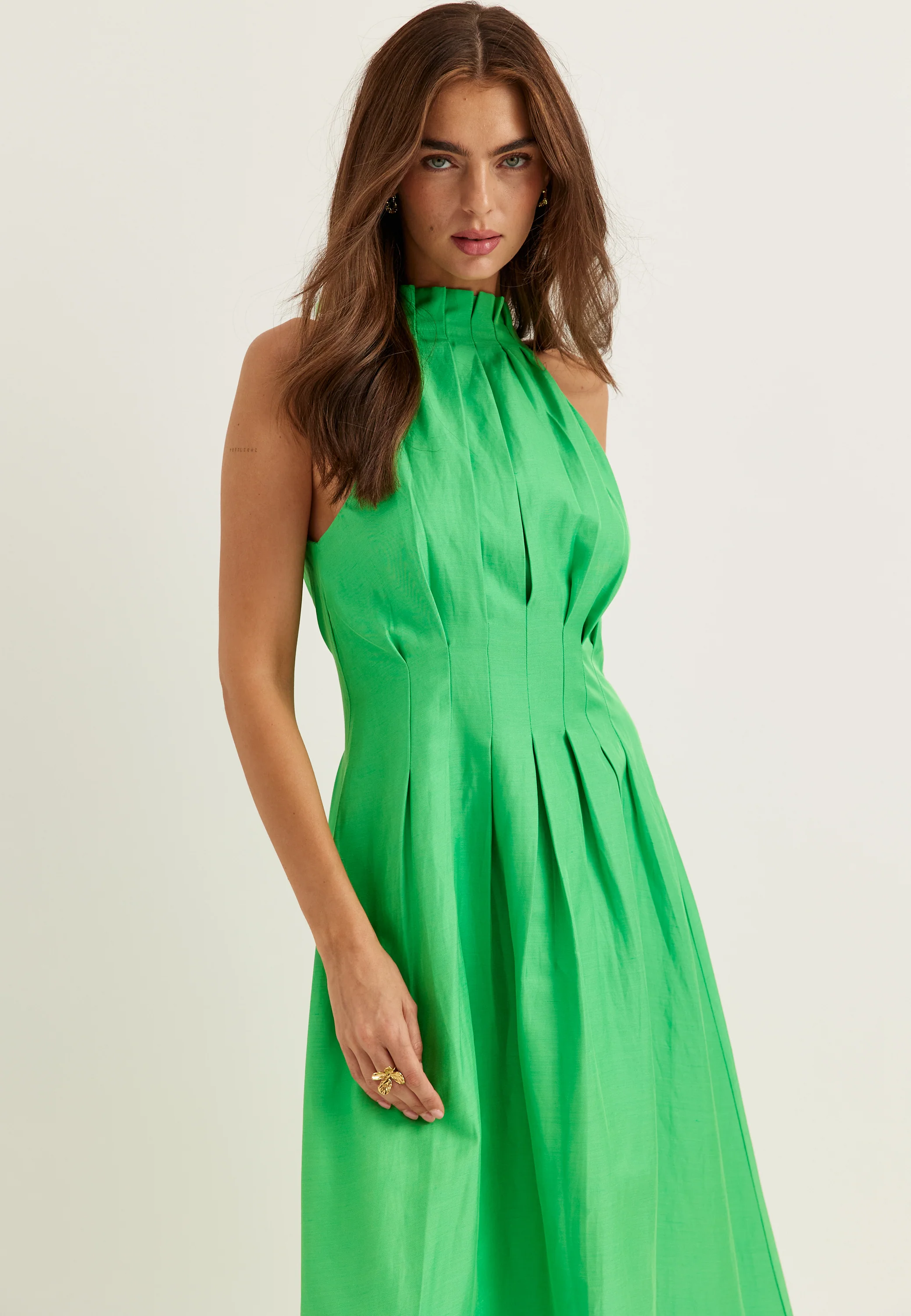 Miller Pleat Halter Midi - Image 2