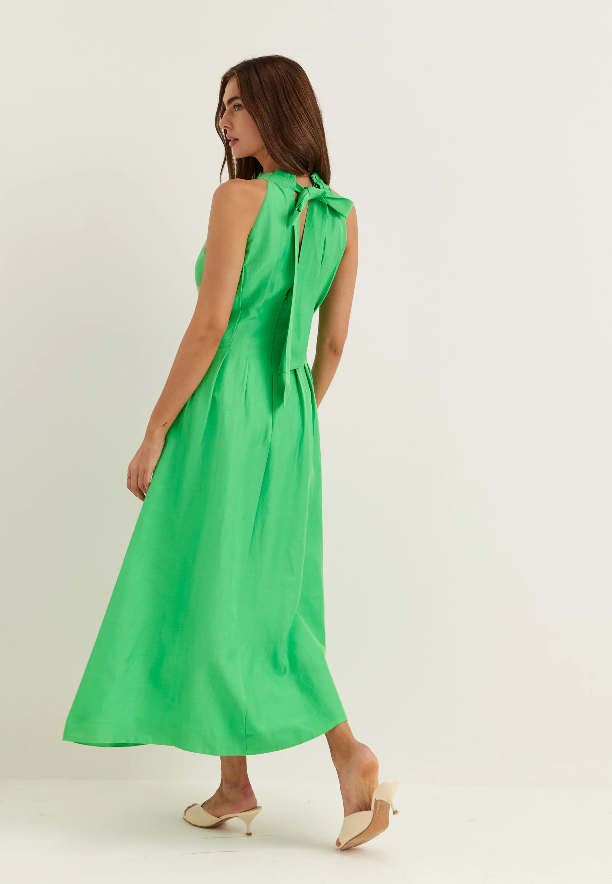 Miller Pleat Halter Midi - Image 3