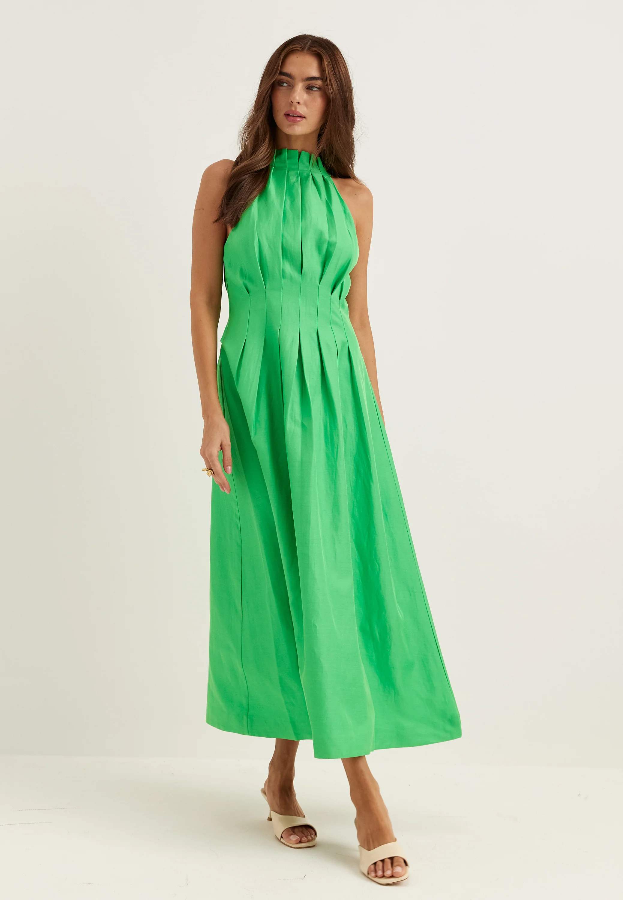 Miller Pleat Halter Midi - Image 4