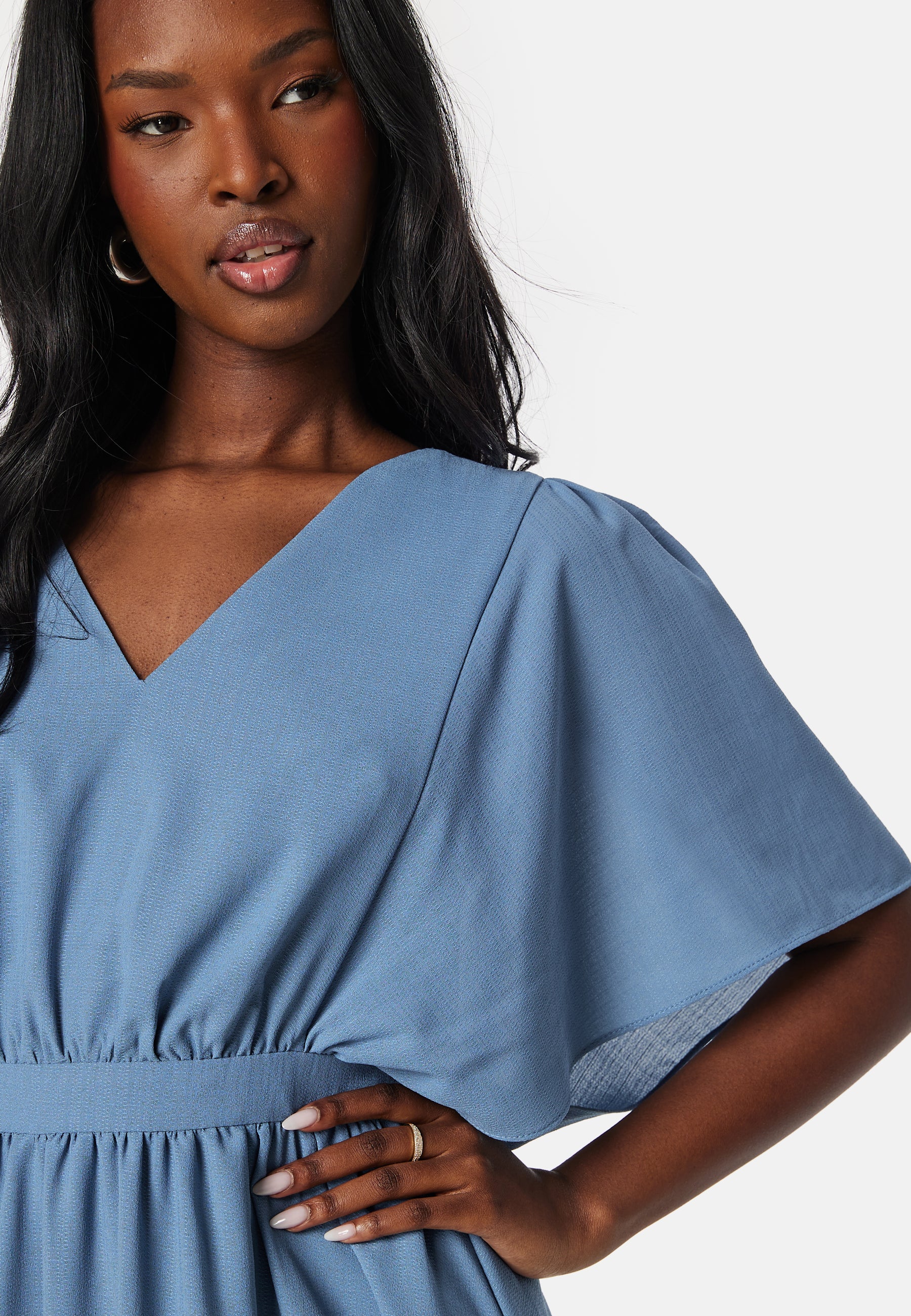 Mirage 2/4 V-Neck Ankle Dress - Image 4