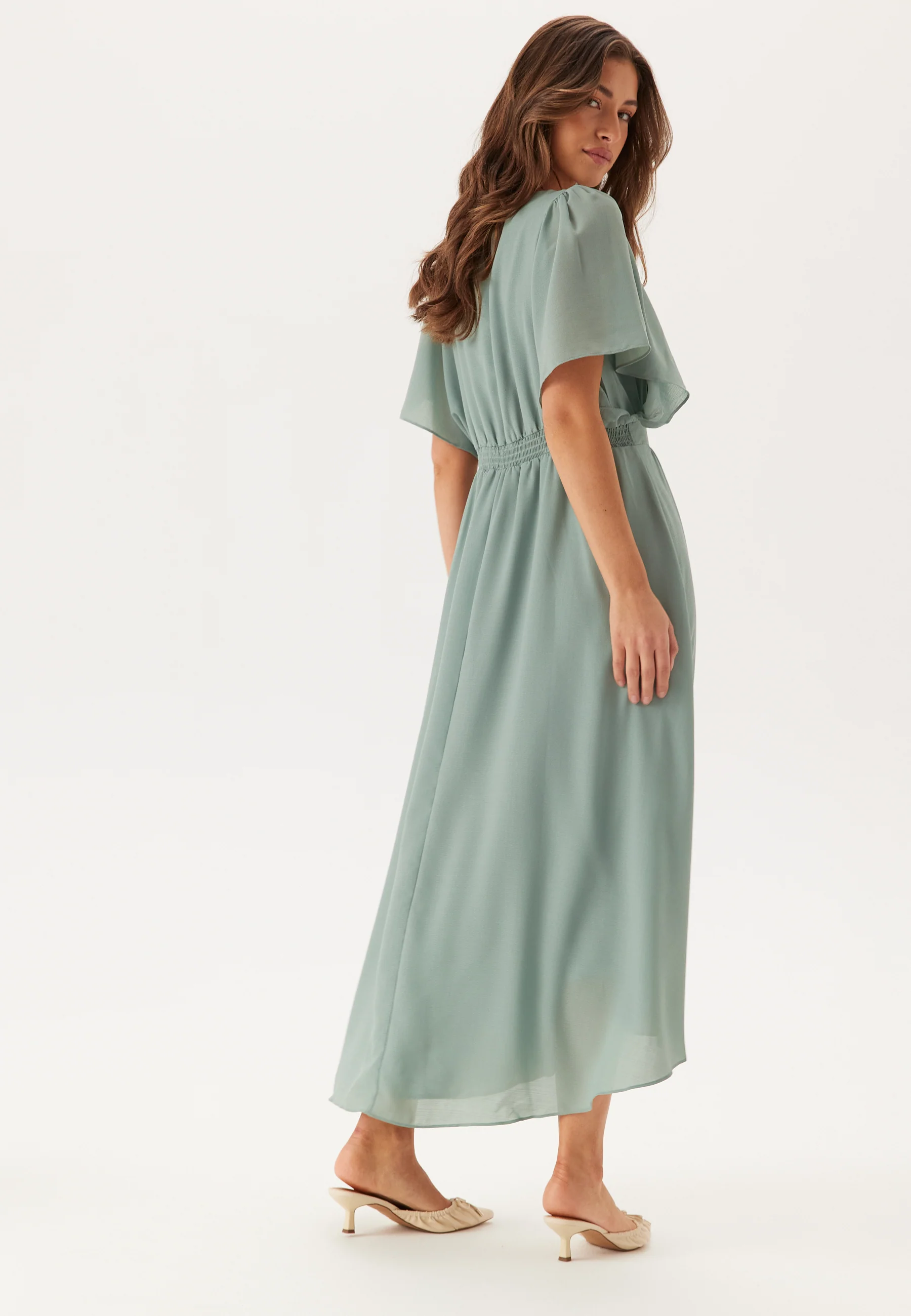 Mirage 2/4 V-Neck Ankle Dress - Image 2