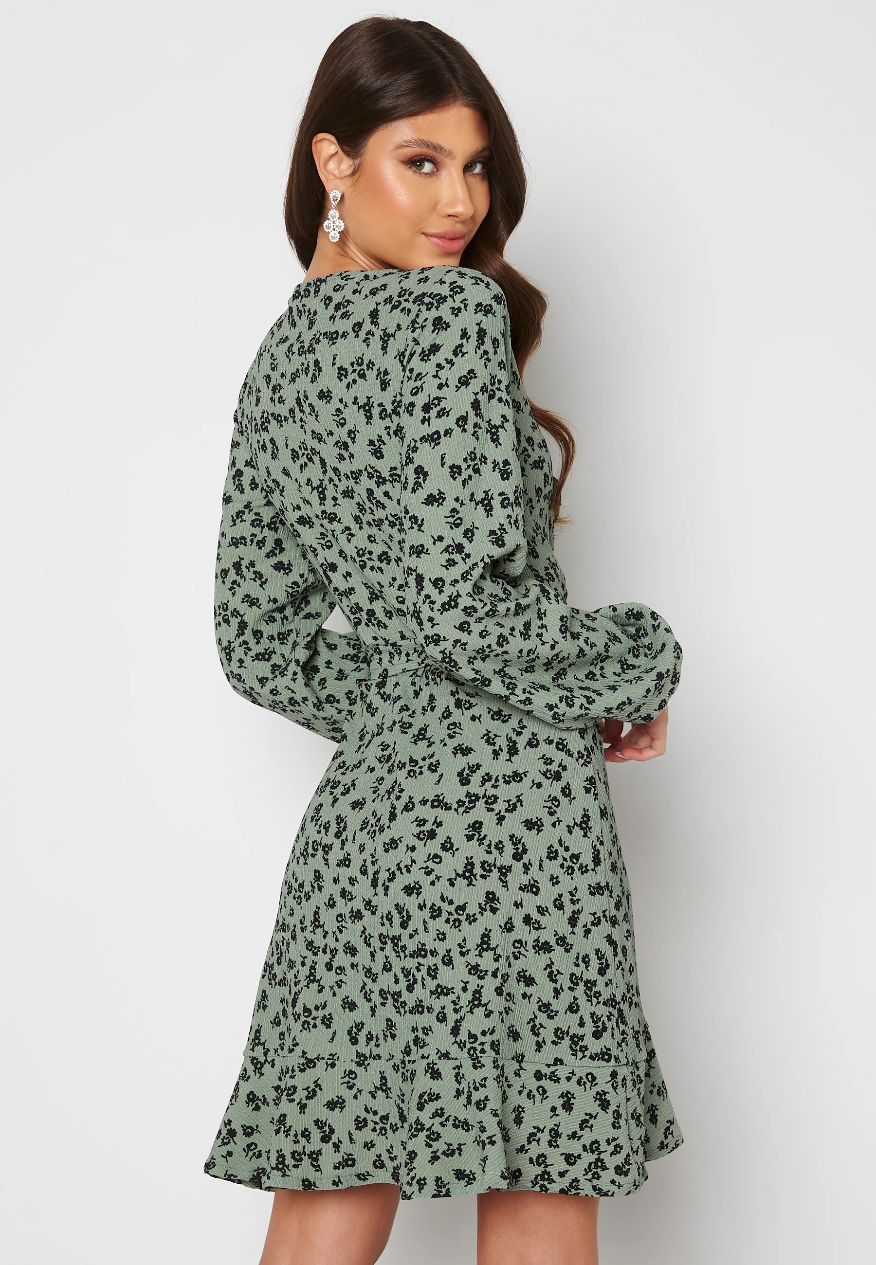 Miriam flounce wrap dress - Image 3