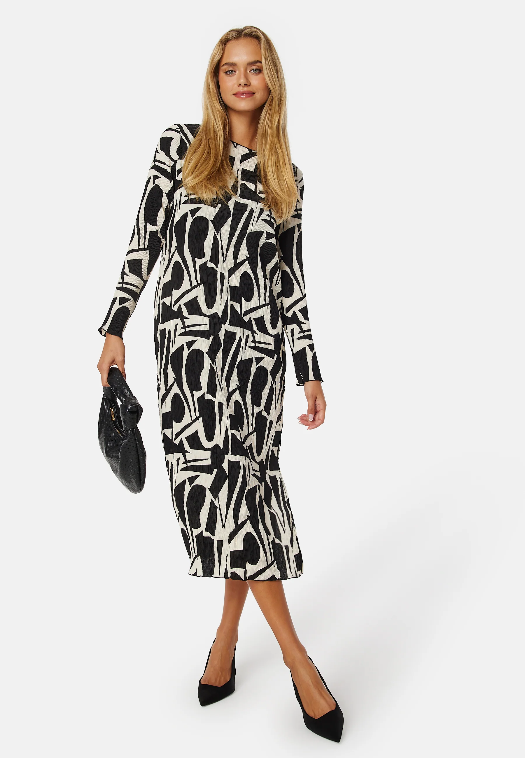 Molly L/S Plisse Dress