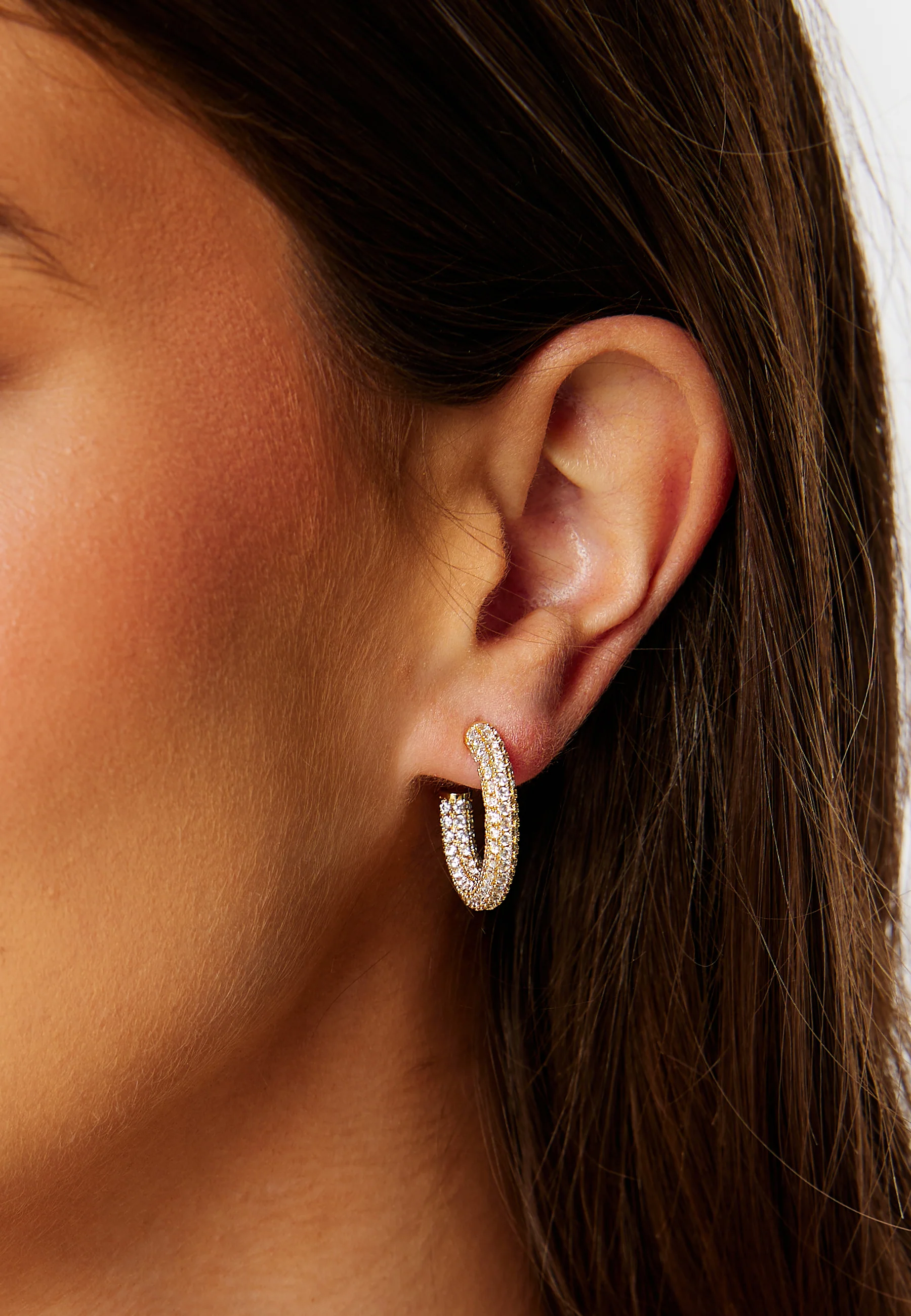 Monaco Pave Hoops 23 mm - Image 2