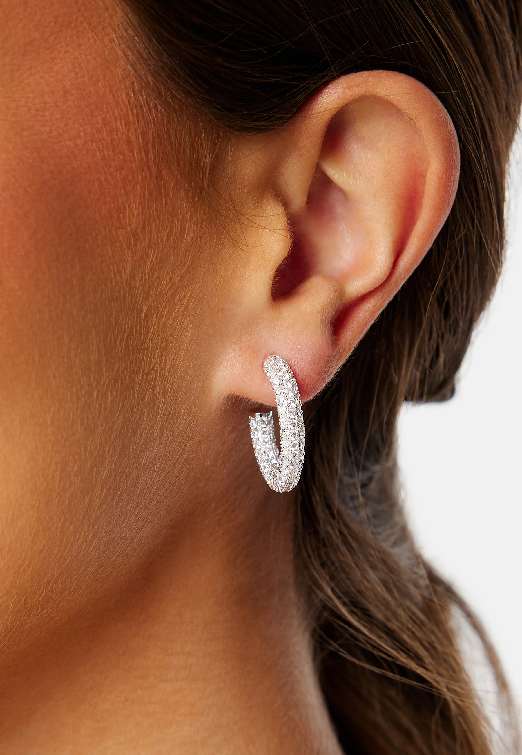 Monaco Pave Hoops 23 mm - Image 2