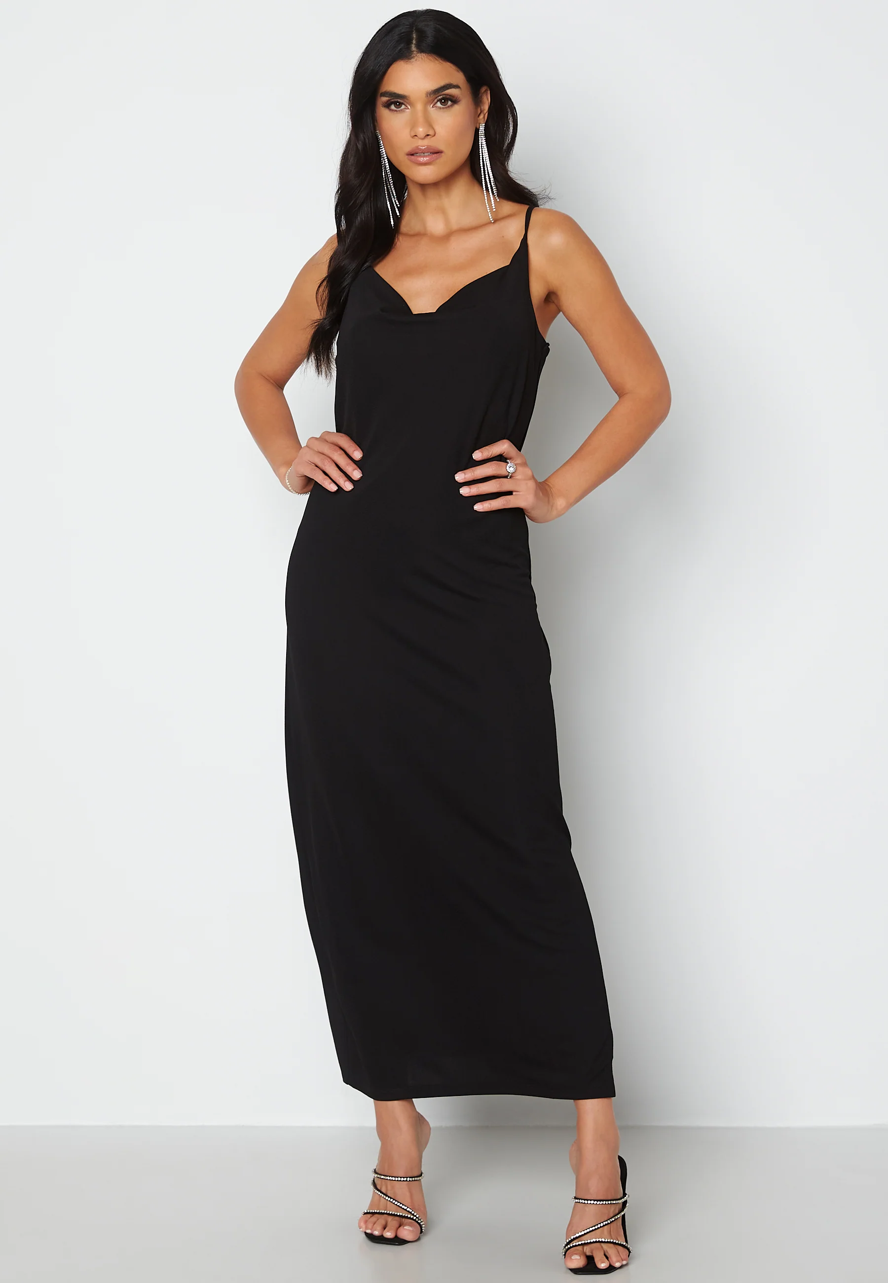 Monna S/L Slit Dress