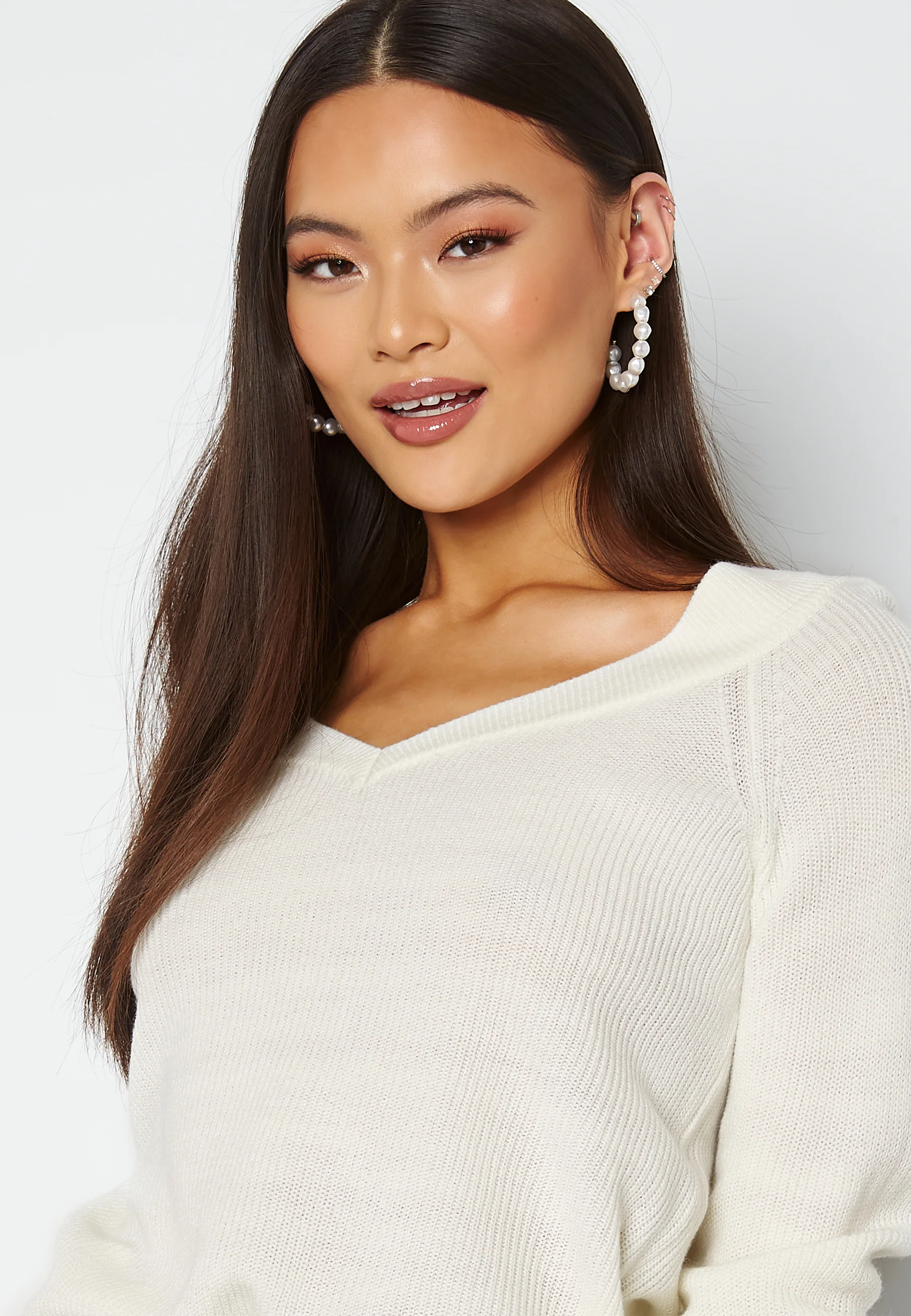 Myntani L/S V-Neck Knit Top - Image 4