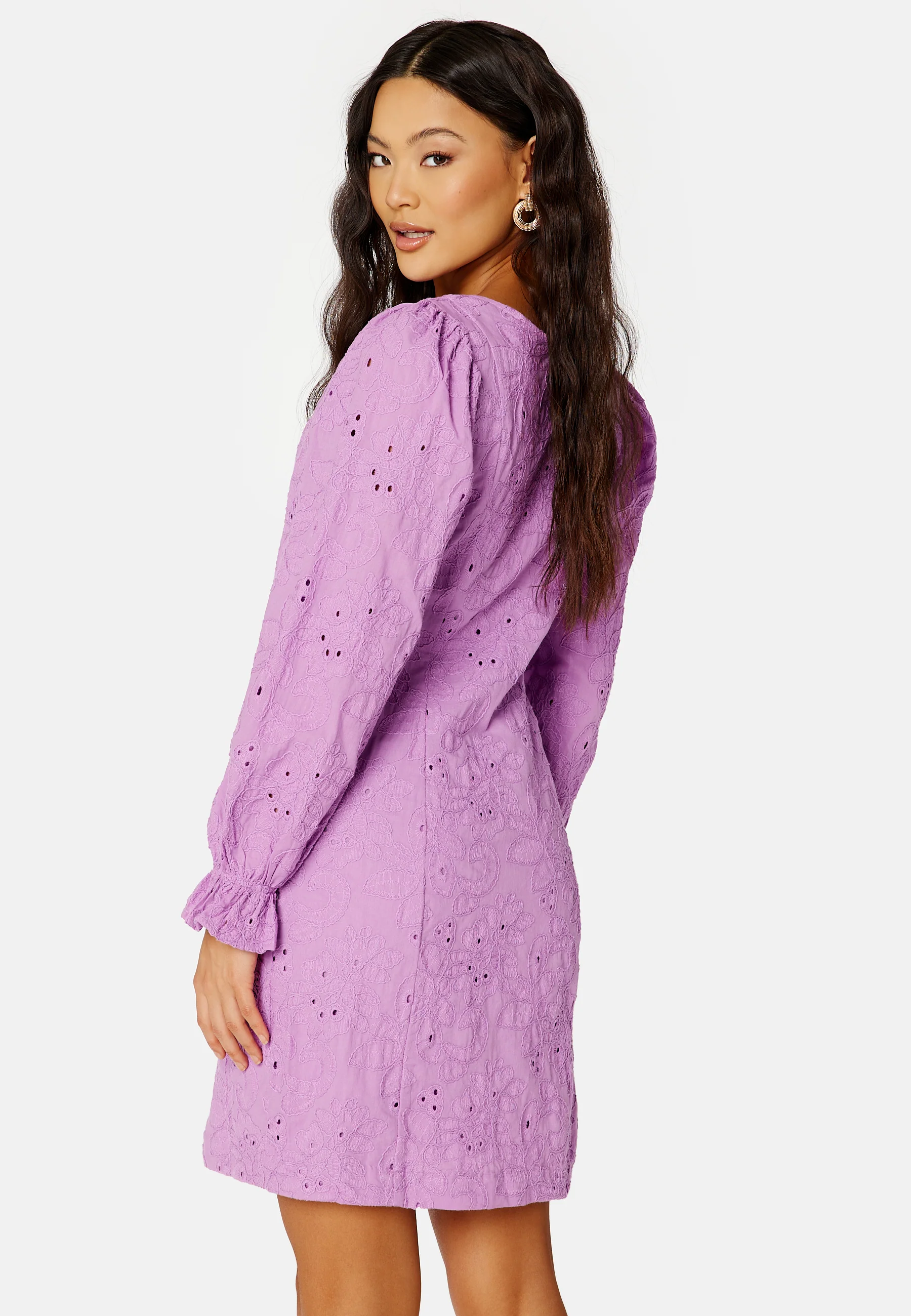 Nally LS Short Broderi Dress - Image 3