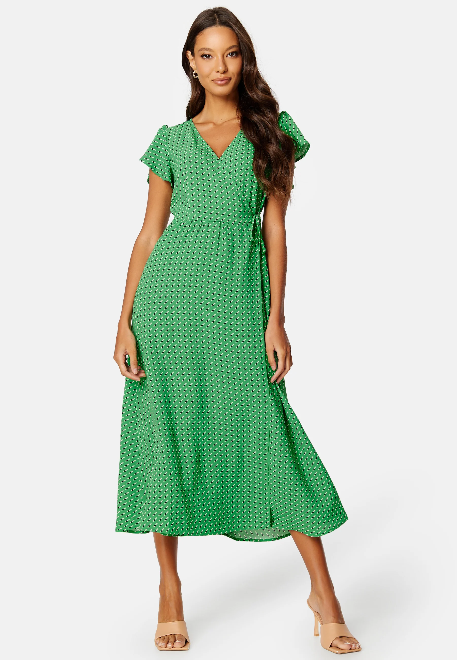 Naomi S/S Midi Wrap Dress - Image 2