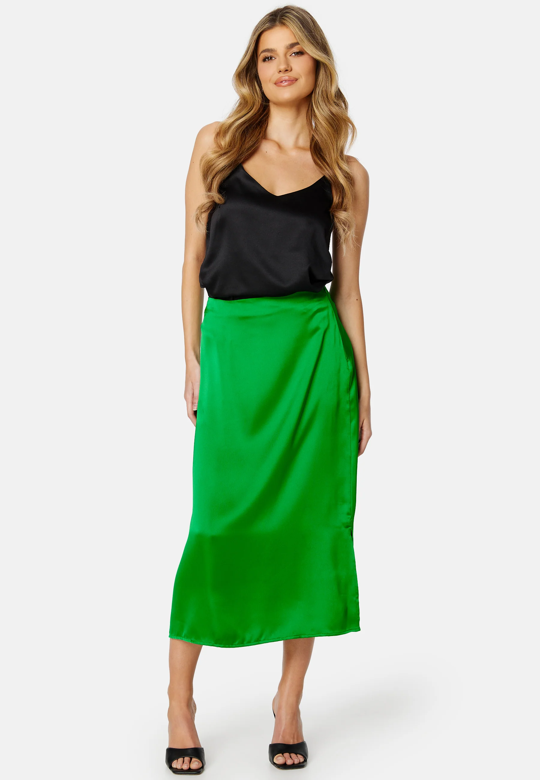 Naya HW Sateen Midi Skirt - Image 2