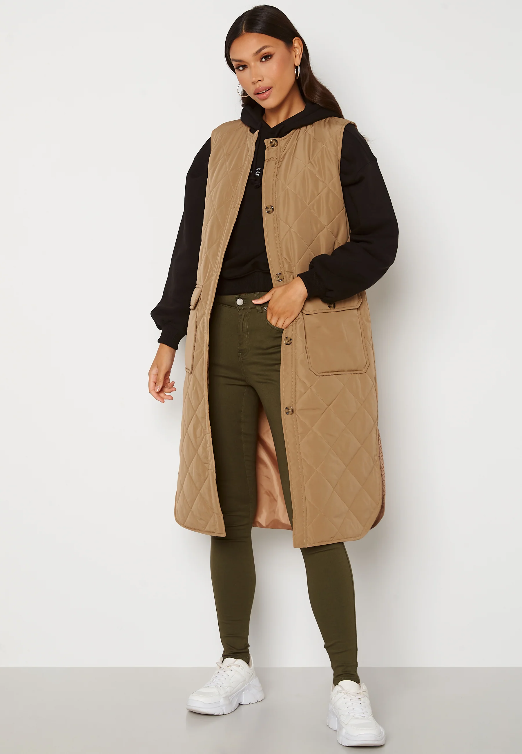 Nayra S/L Long Quilt Vest