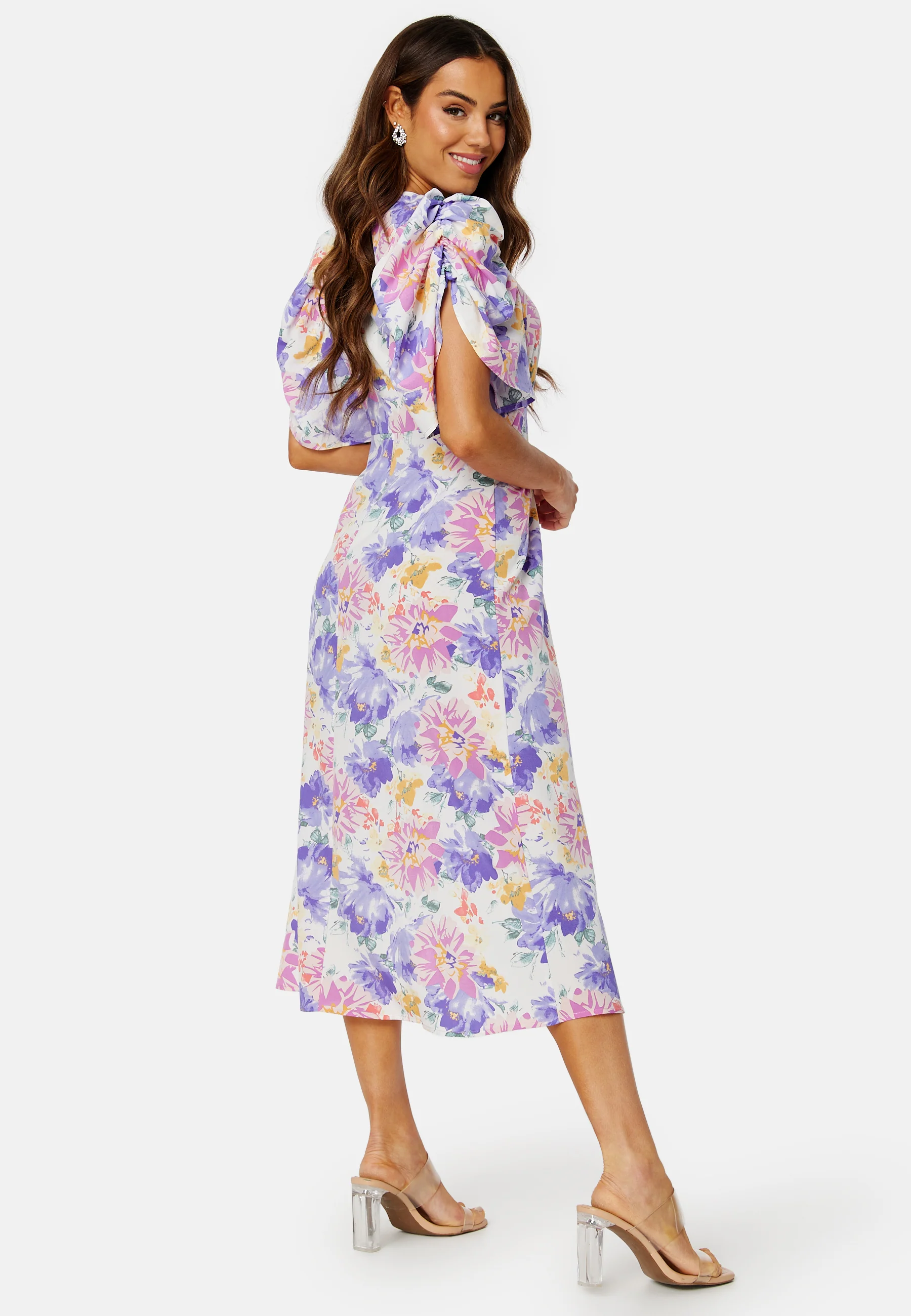 Neala Puff Sleeve Dress - Image 4
