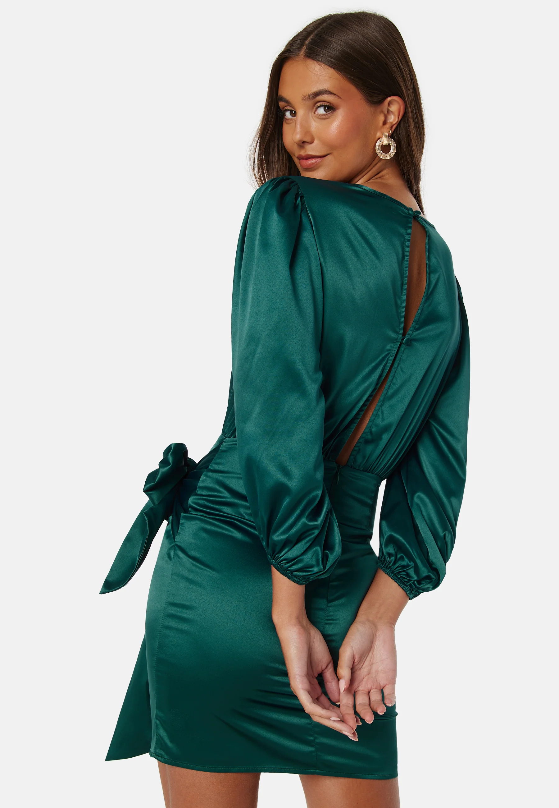 Nellie Satin Dress - Image 3