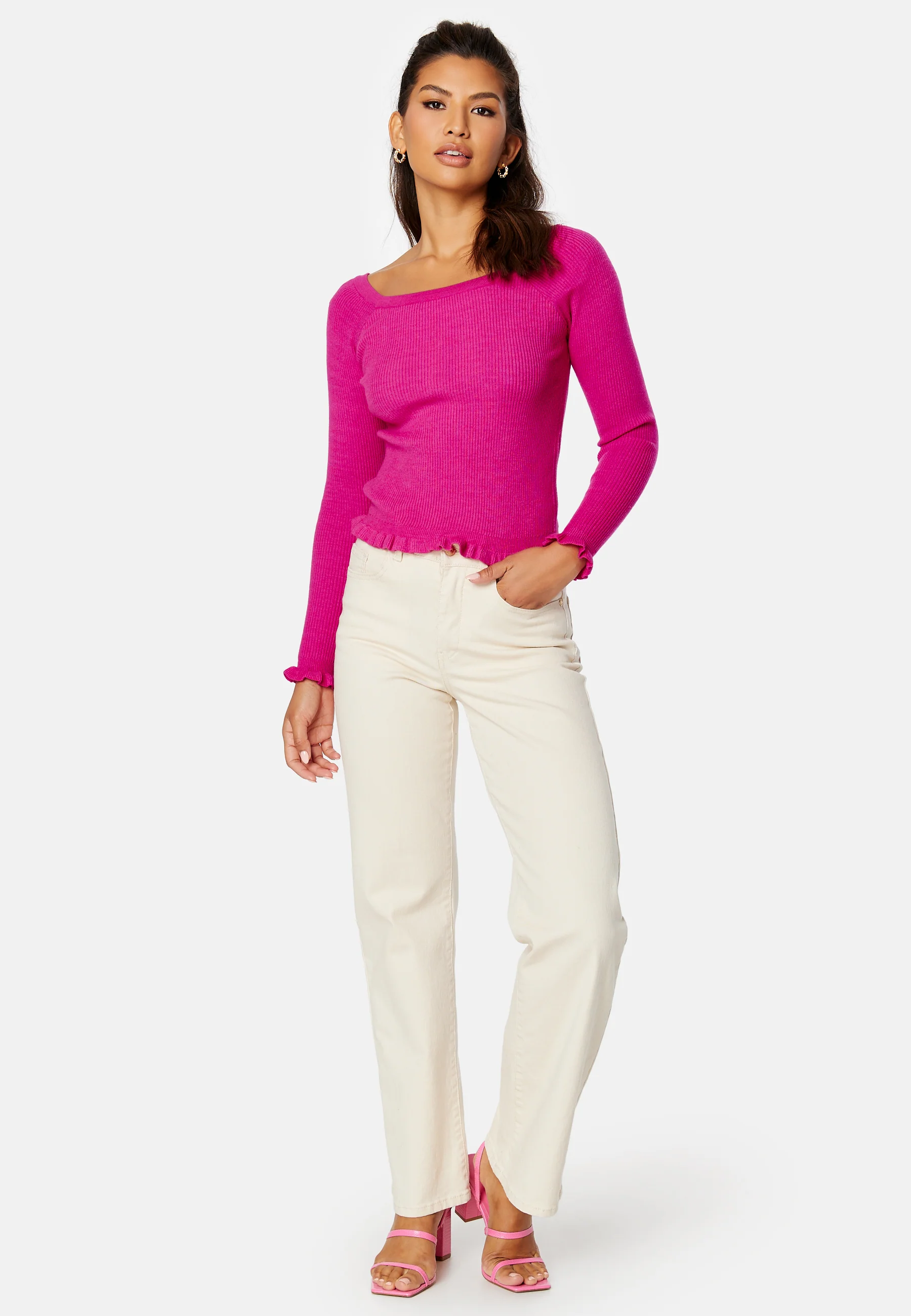 Nia LS Off Shoulder Knit - Image 2