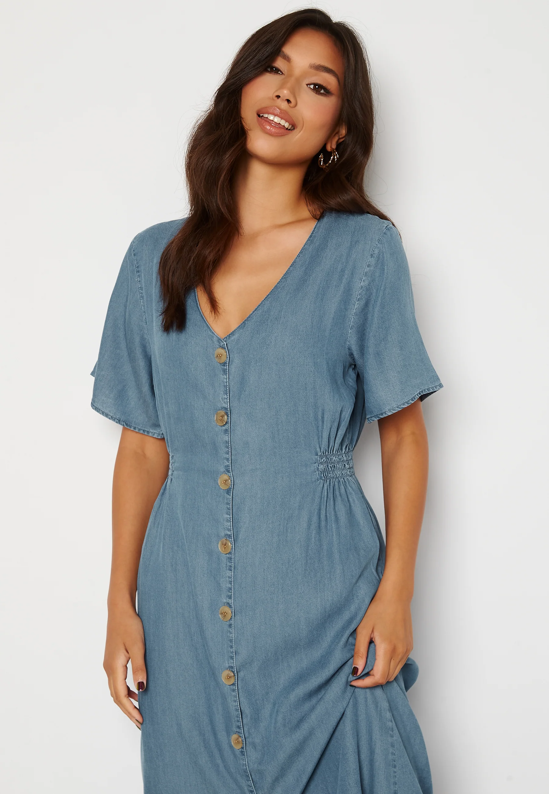 Nikoline Smock Denim Dress - Image 3