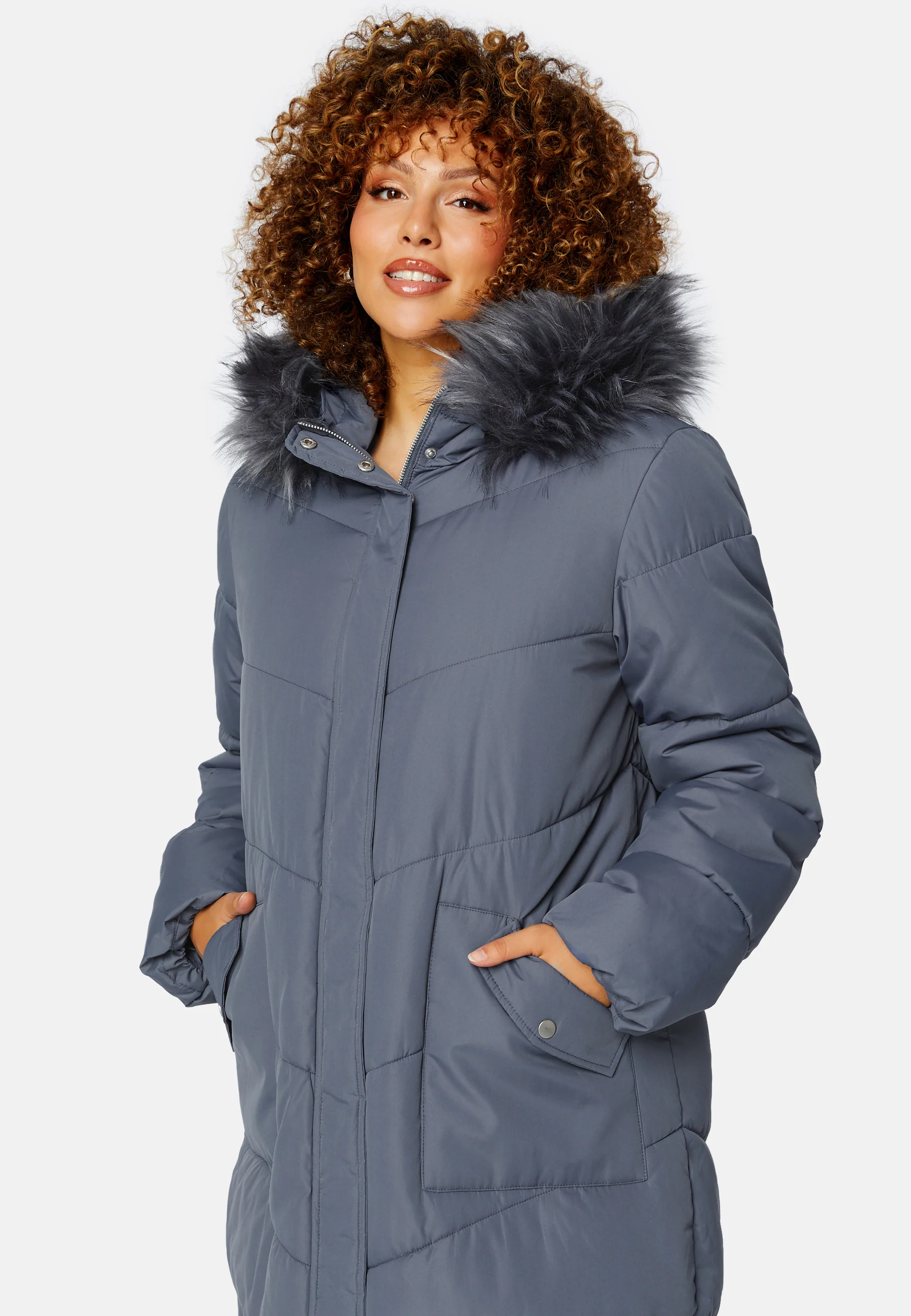 Nilla Long Padded Jacket - Image 6