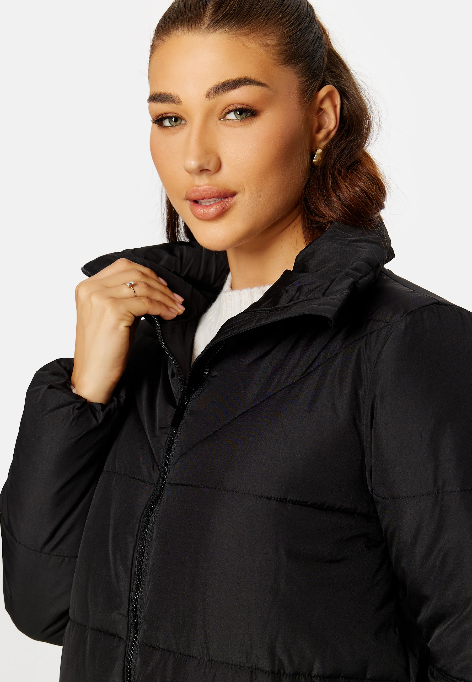 Nilly High Neck Long Coat - Image 5
